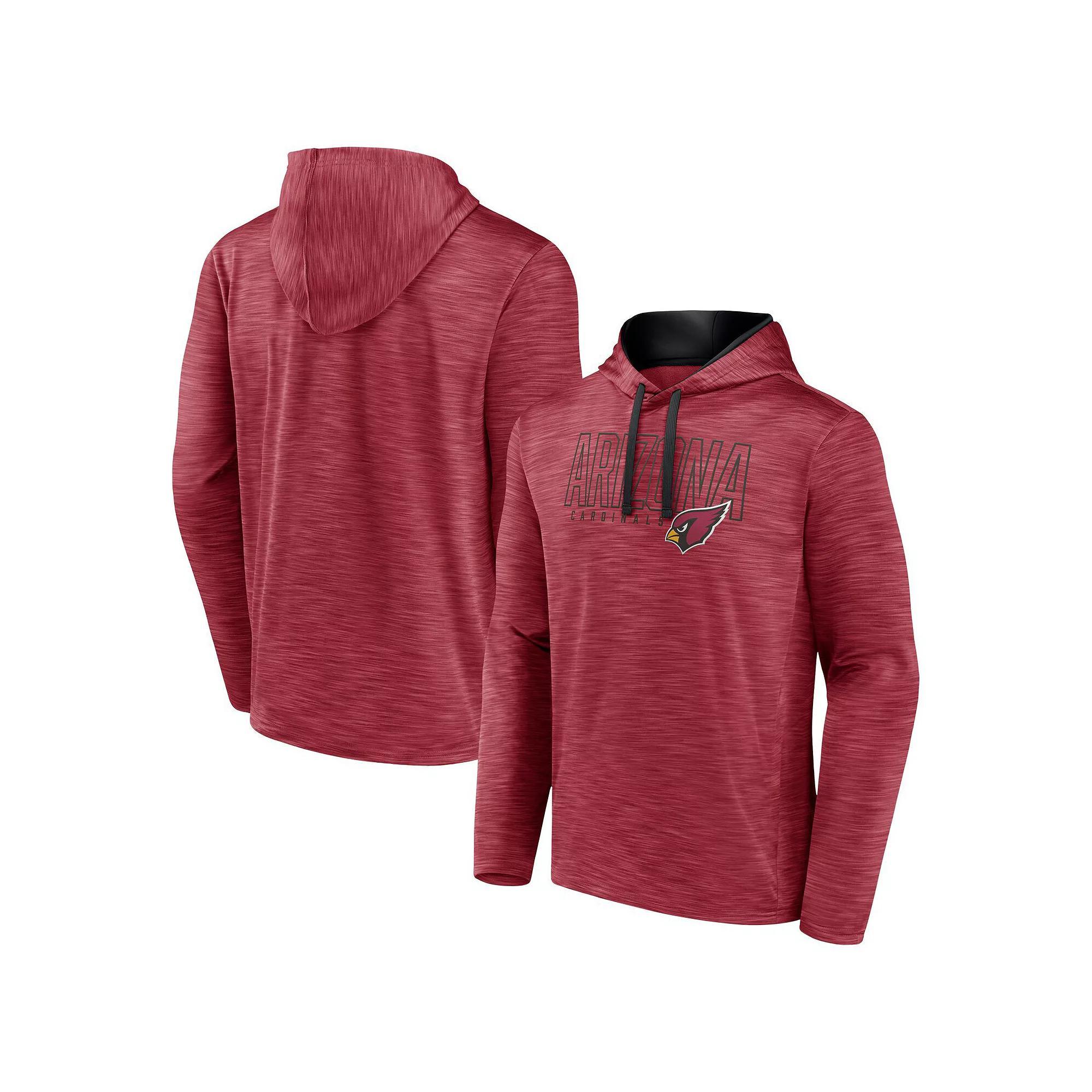 Men's Fanatics Heather Cardinal Arizona Cardinals Hook and Ladder Pullover Hoodie,  Product Image