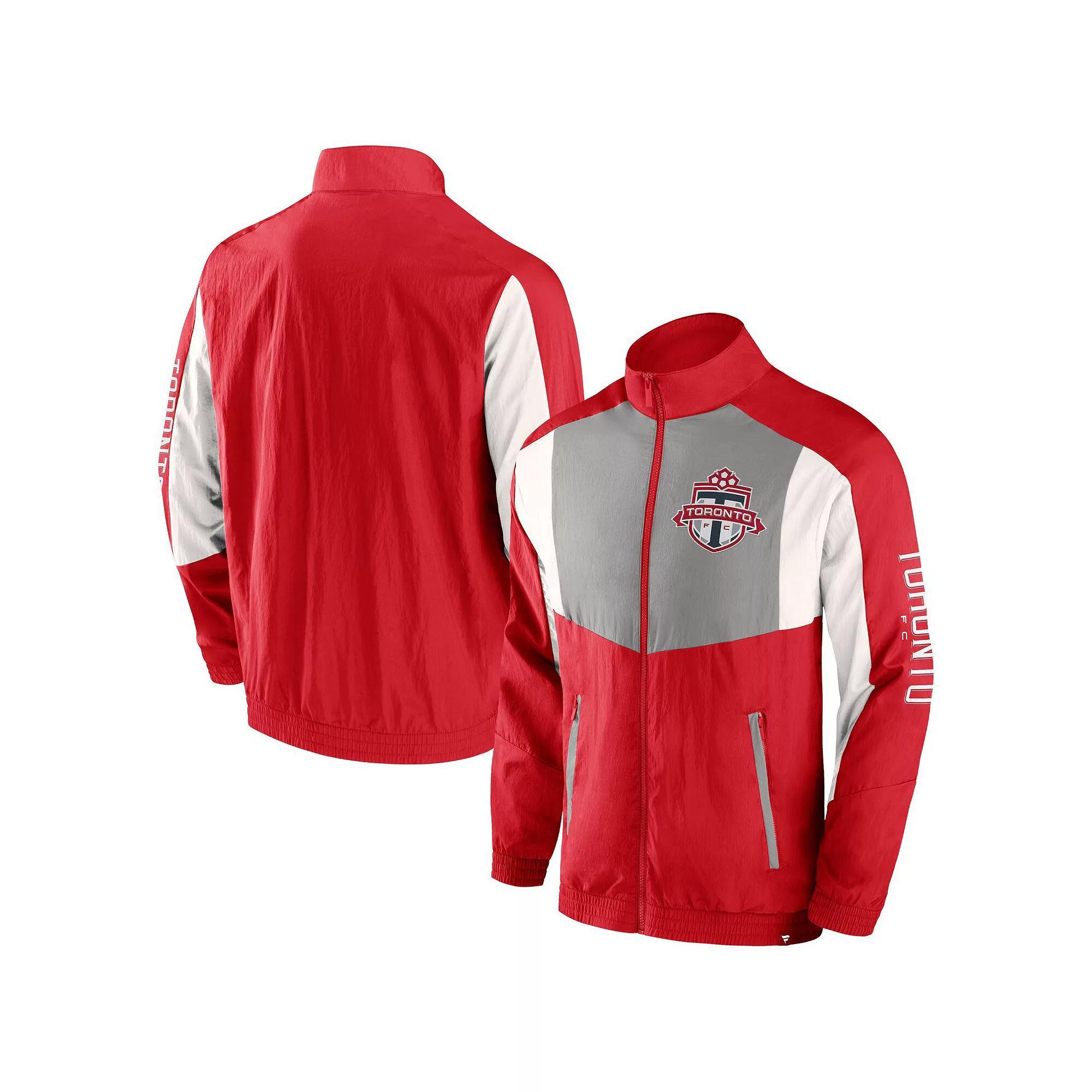 Men's Fanatics Red Toronto FC Fundamentals Raglan Full-Zip Track Jacket,  Product Image