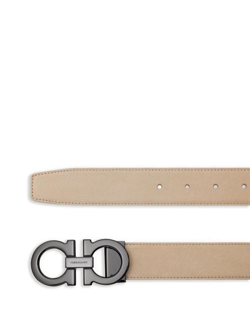 FERRAGAMO Gancini Belt In Neutral Product Image