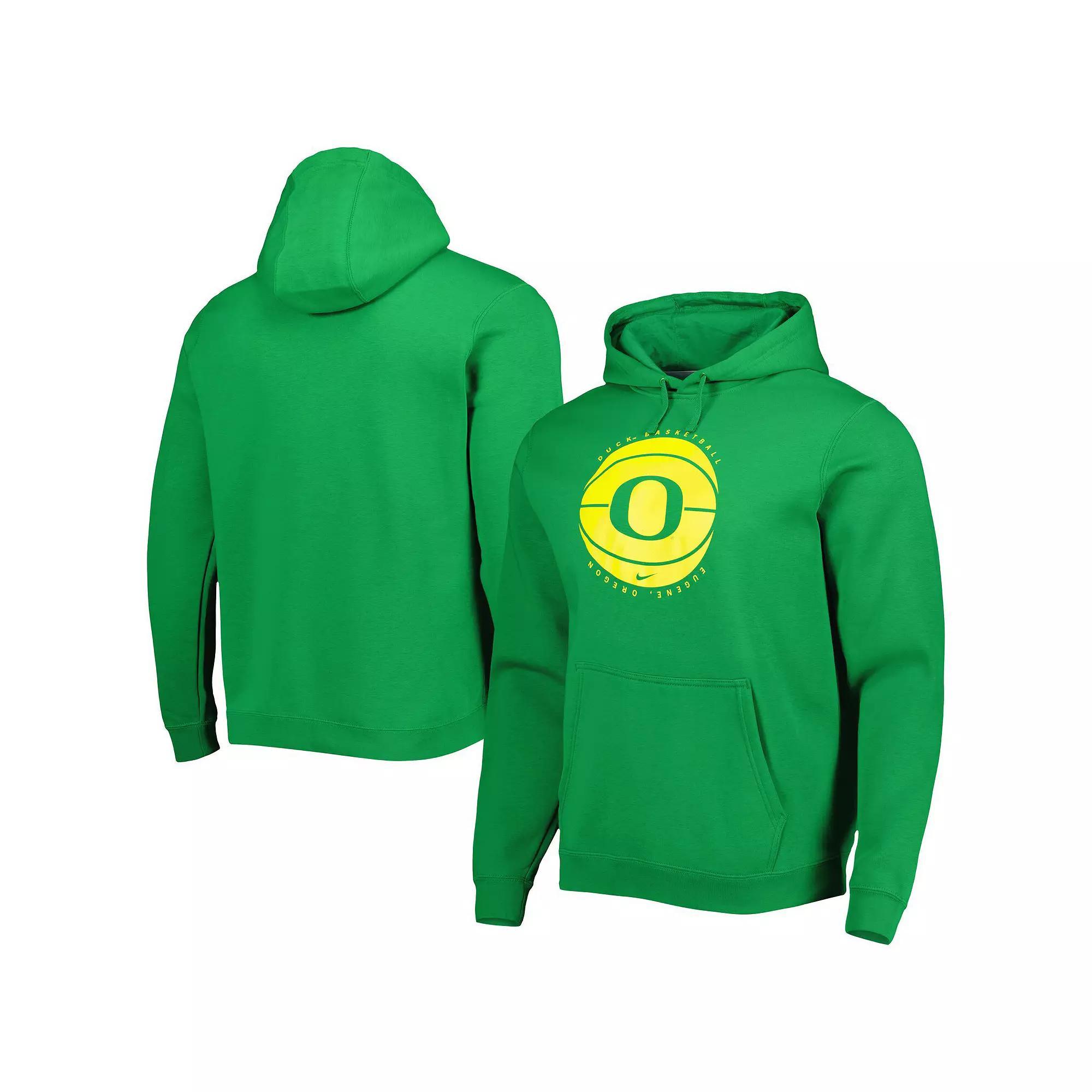 Men's Nike Green Oregon Ducks Basketball Pullover Hoodie, Size: 2XL Product Image