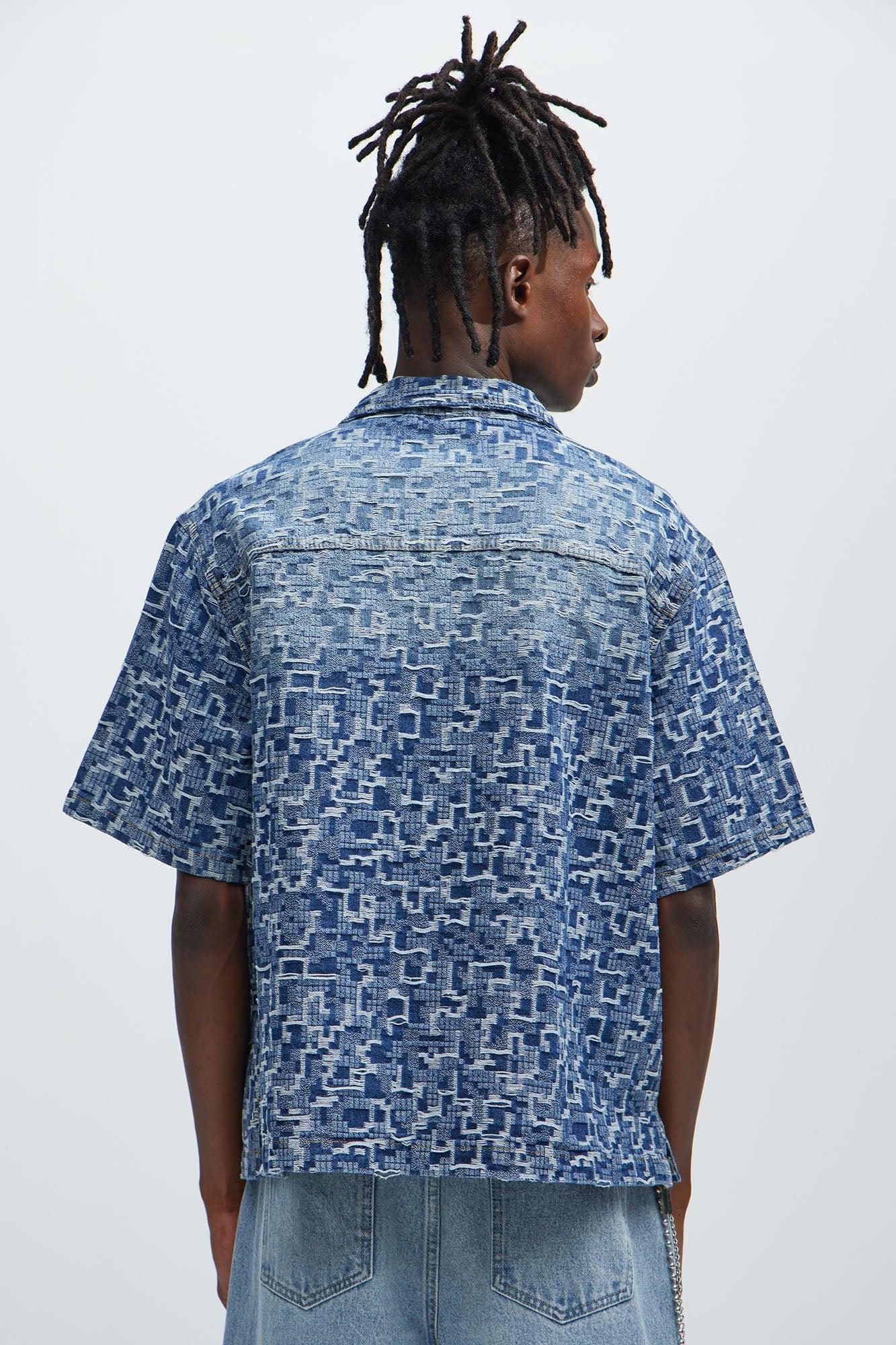 Arrow Jacquard Shirt - Light Blue Wash Product Image