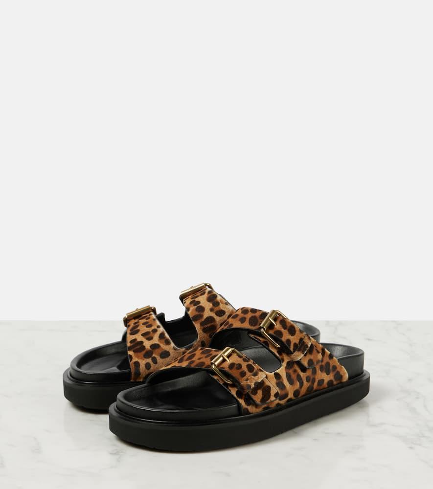 ISABEL MARANT Lennya Sandals In Leopard Product Image