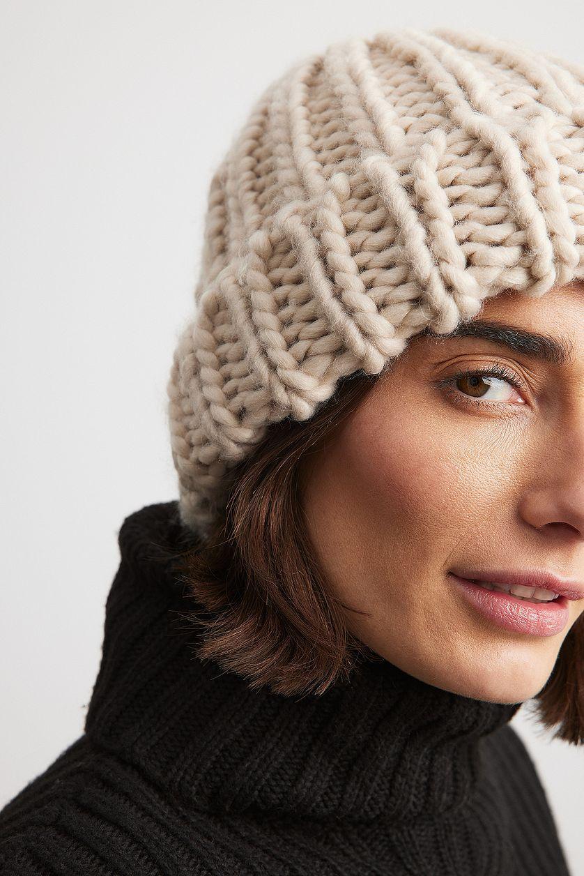 Chunky Knitted Beanie Product Image