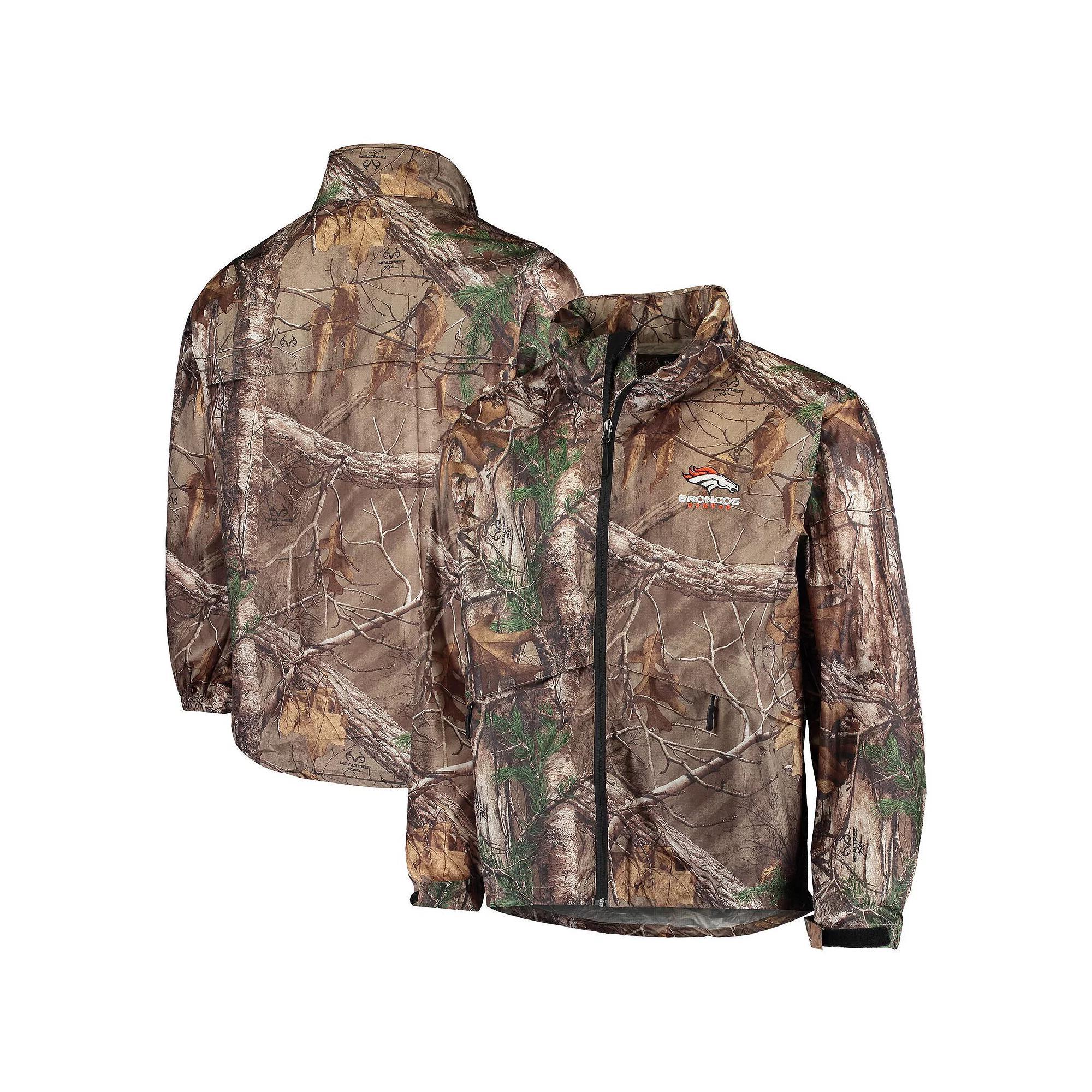 Men's Dunbrooke Realtree Camo Denver Broncos Circle Sportsman Waterproof Packable Full-Zip Jacket, Size: Small, Green Product Image