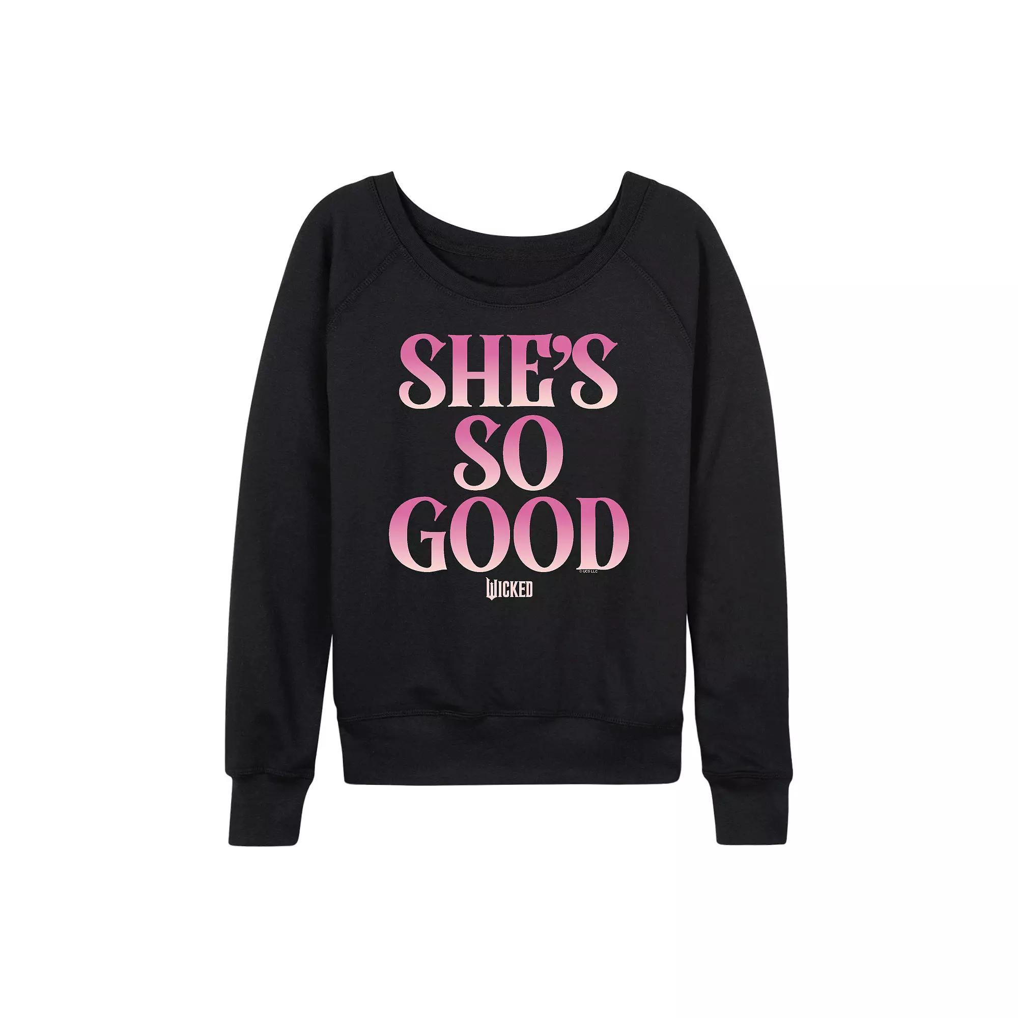 Women's Wicked She's So Good French Terry Long Sleeve Tee,  Product Image