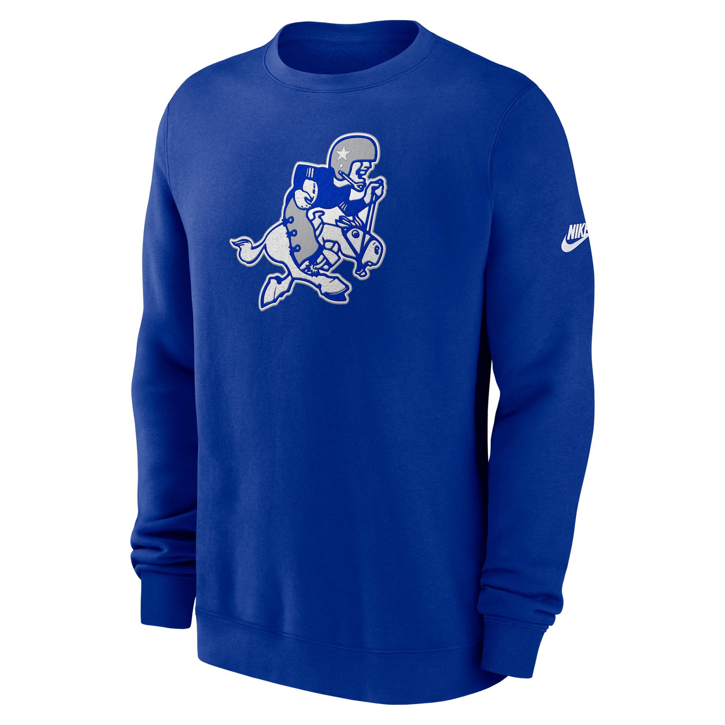 Dallas Cowboys Swing Pass Rewind Club Nike Mens NFL Pullover Crew | NKPU03VXV6Z-LDC Product Image