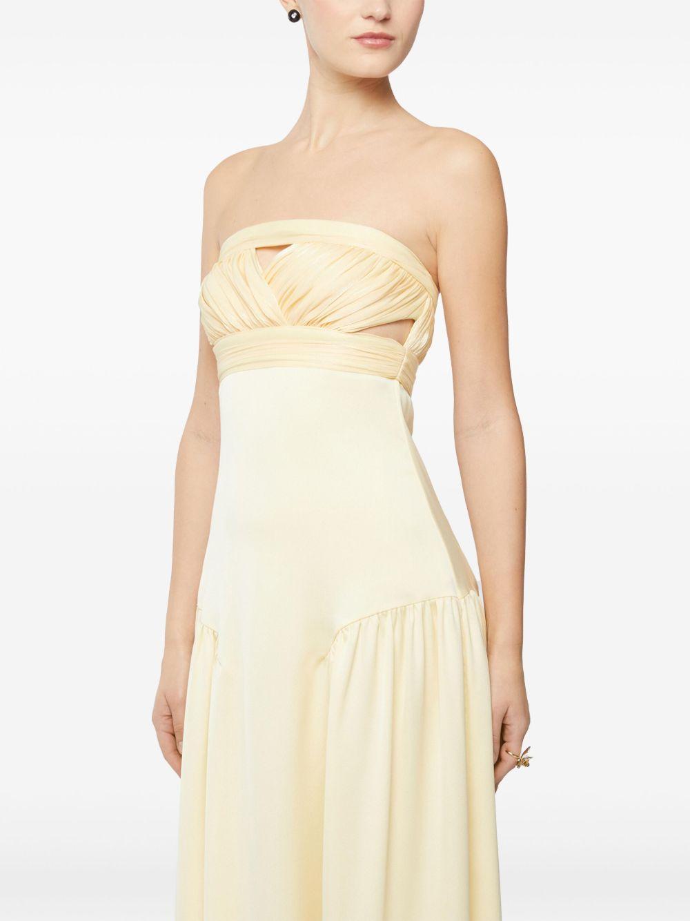 draped-detailed maxi dress Product Image