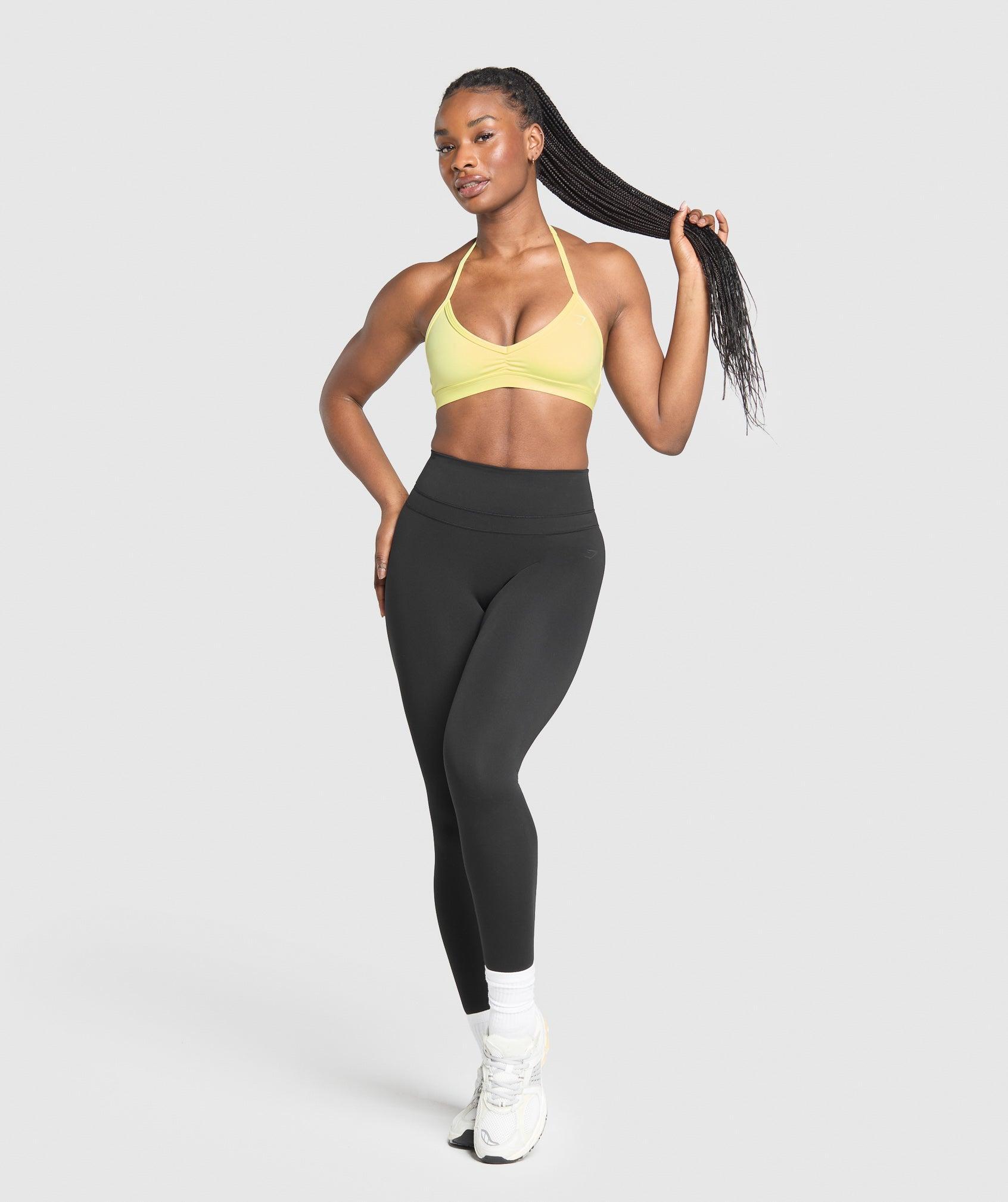 Minimal Halterneck Sports Bra Product Image