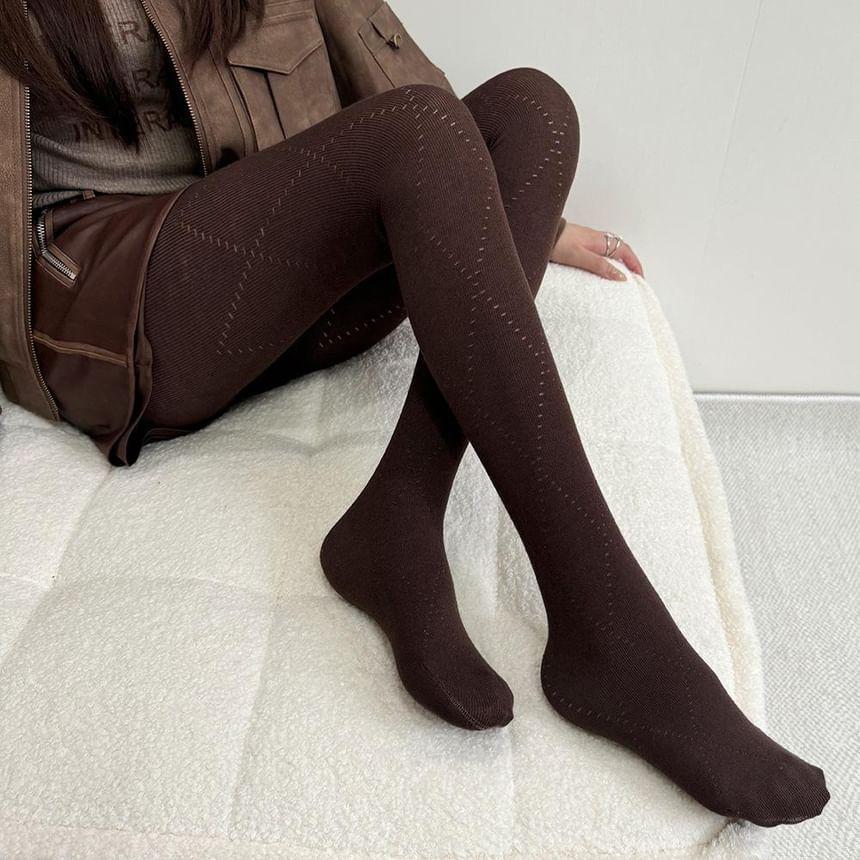 Patterned Pointelle Tights Product Image