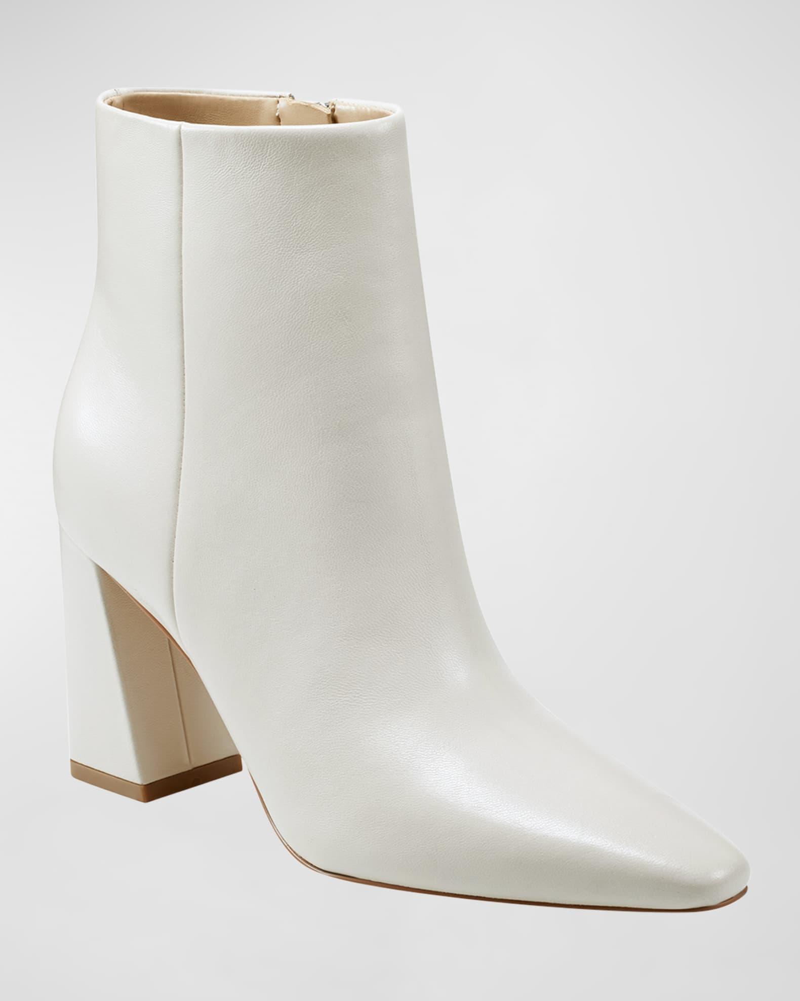 Yanara Leather Zip Booties Product Image