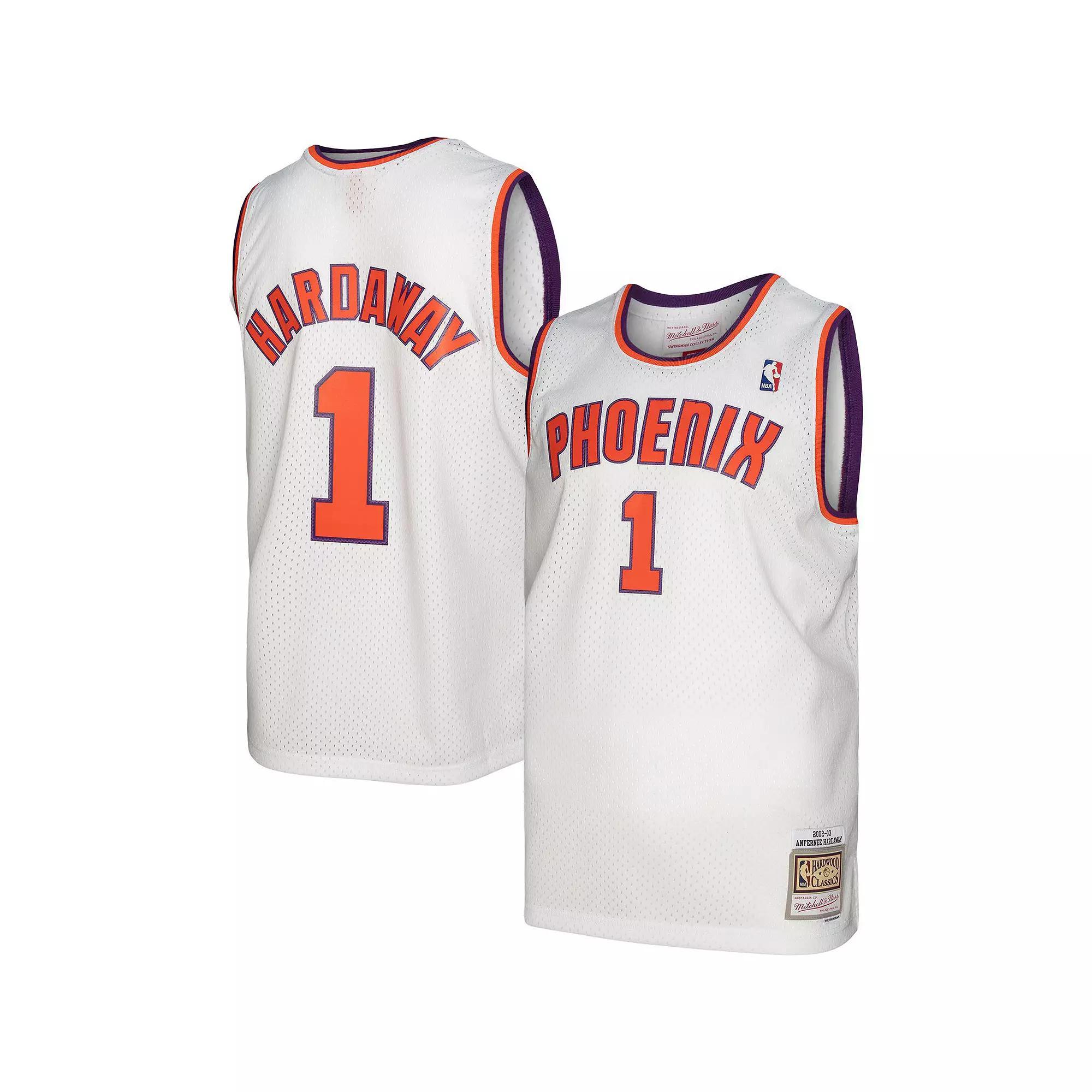 Men's Mitchell & Ness Penny Hardaway White Phoenix Suns 2002-03 Hardwood Classics Swingman Jersey, Size: Medium, Phx White Product Image