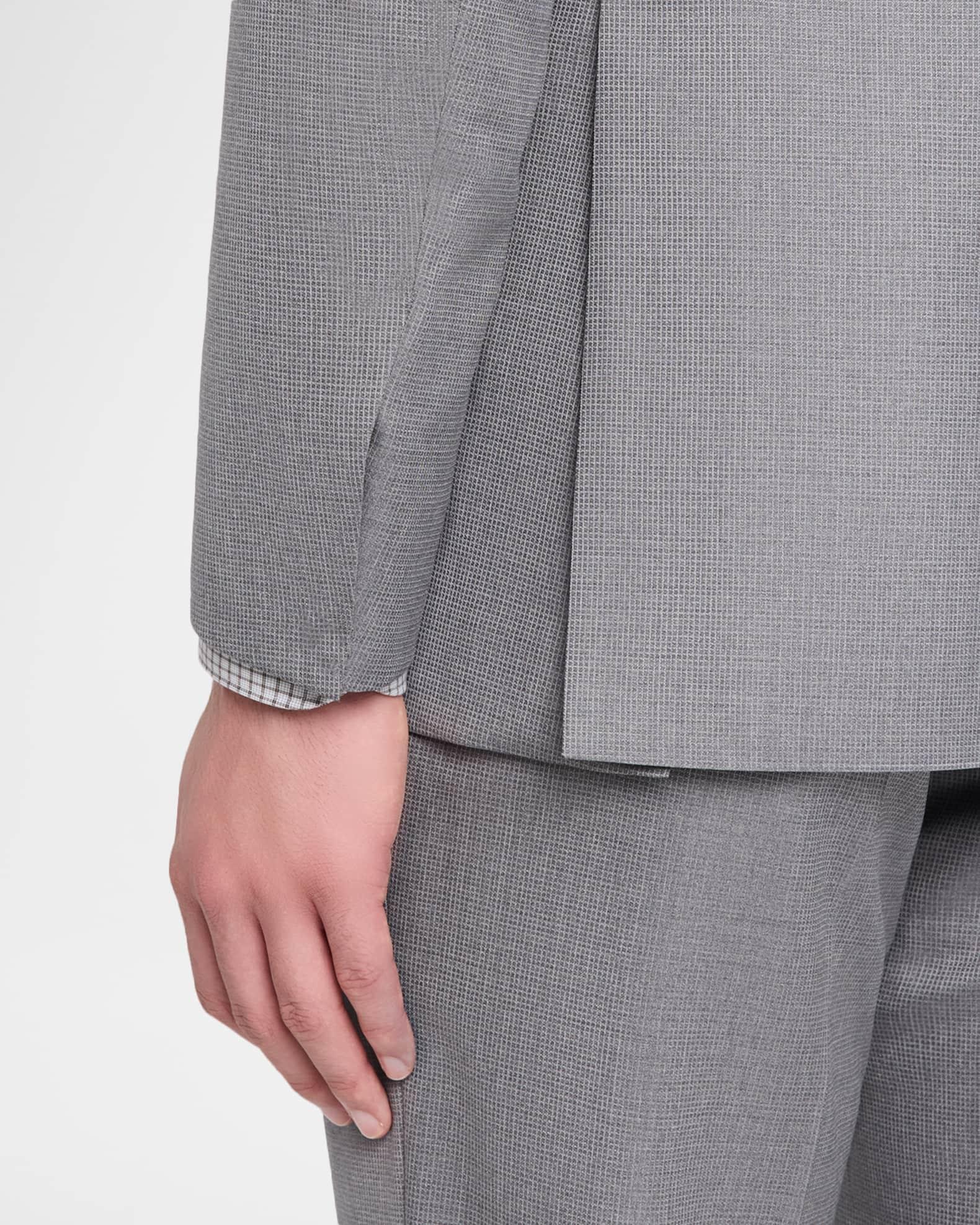 Men's Wool and Silk Modern Fit Two-Piece Suit Product Image