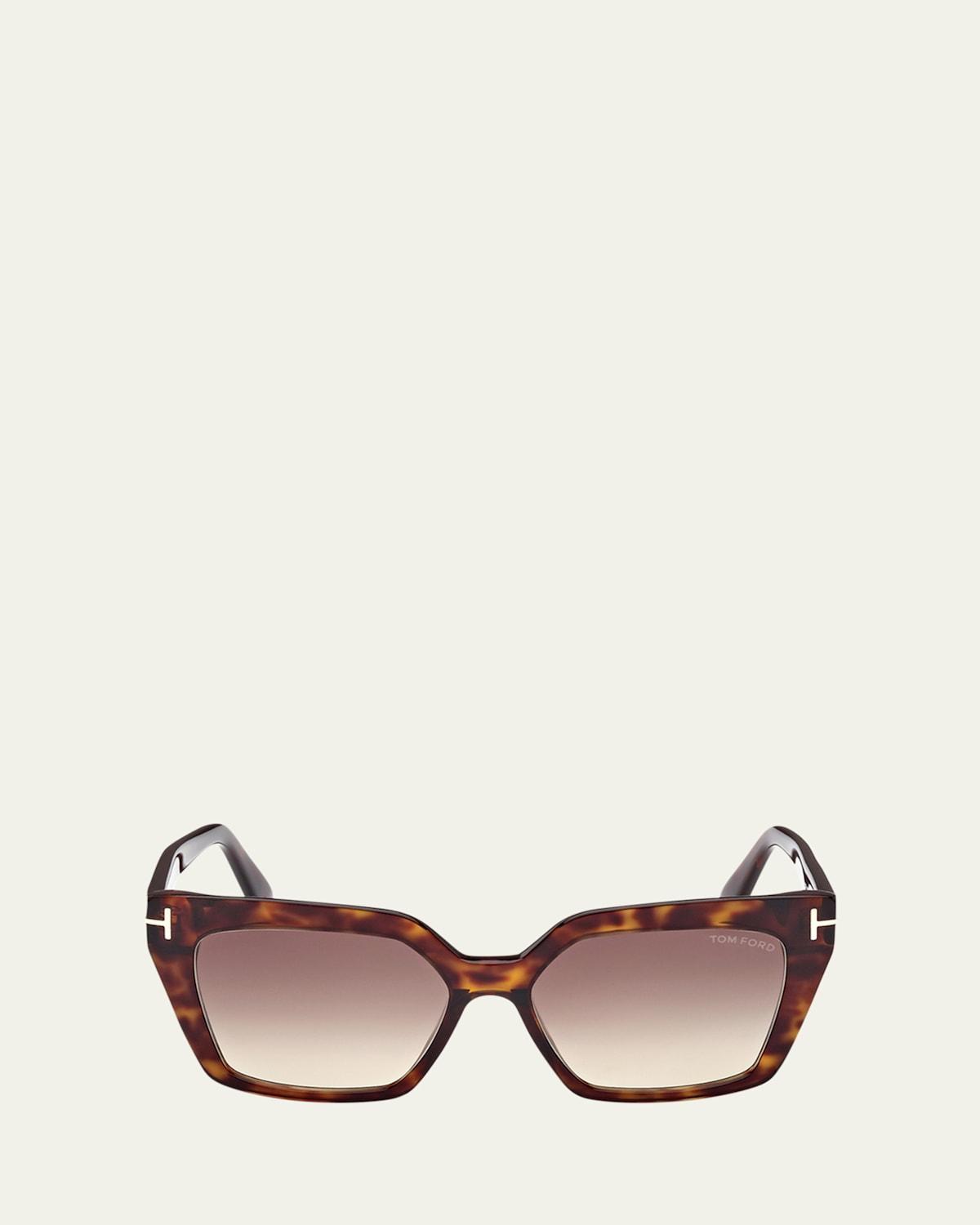 Winona Acetate T-Logo Cat-Eye Sunglasses Product Image