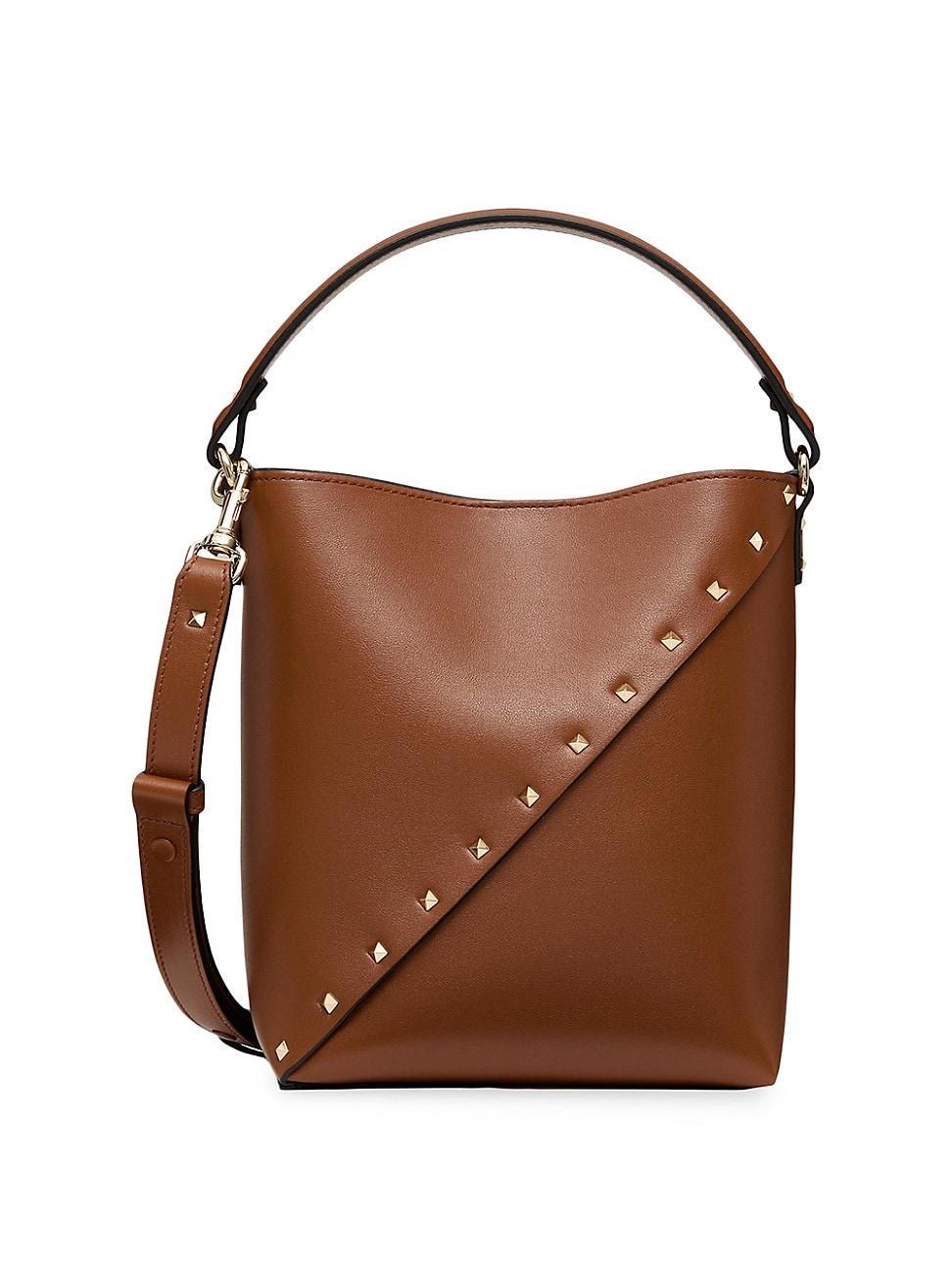 Womens Rockstud Wispy Calfskin Bucket Bag Product Image