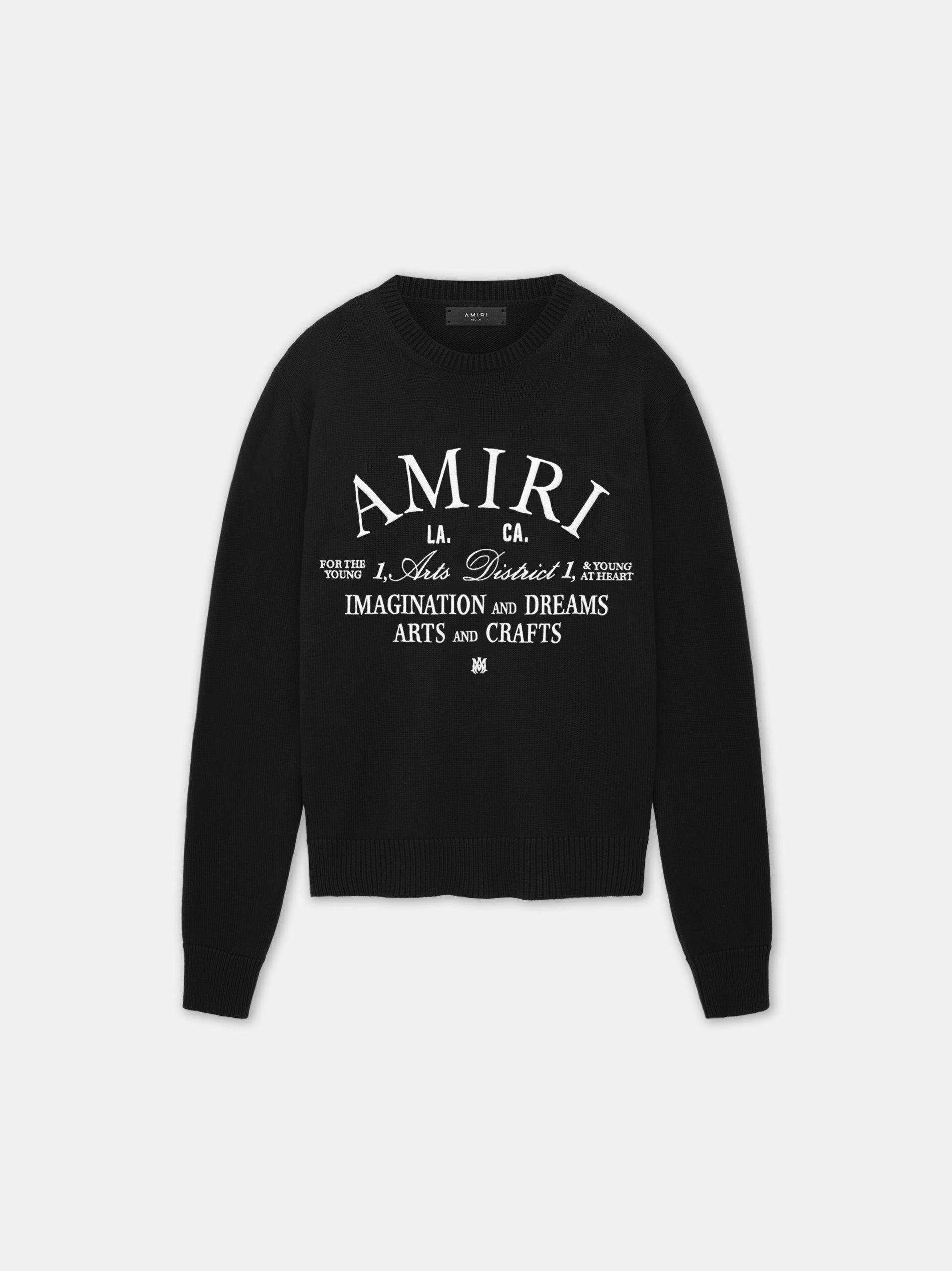 AMIRI ARTS DISTRICT CREW - Black Male Product Image