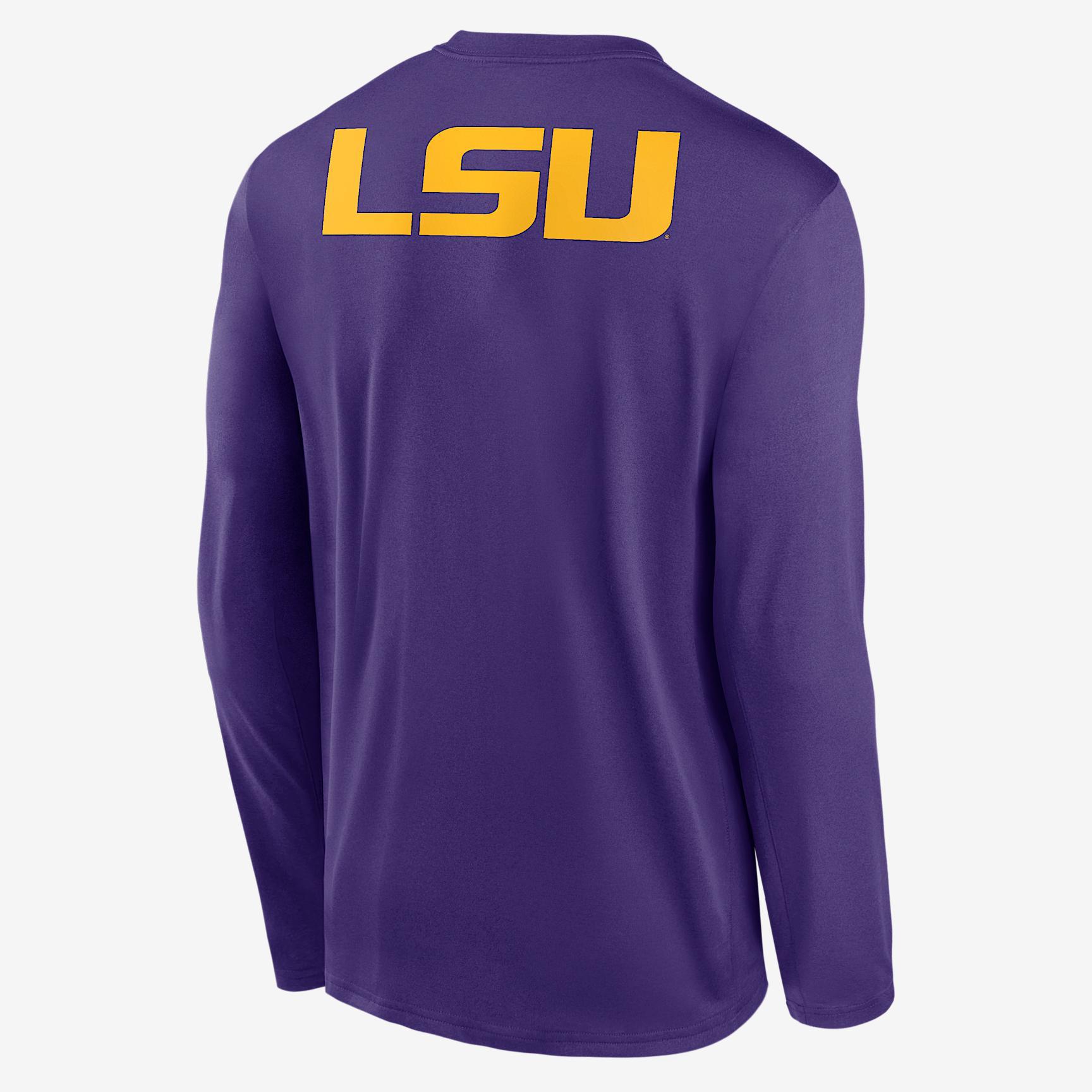 LSU Primetime Legend 2-Hit Nike Men's Dri-FIT College Long-Sleeve T-Shirt Product Image