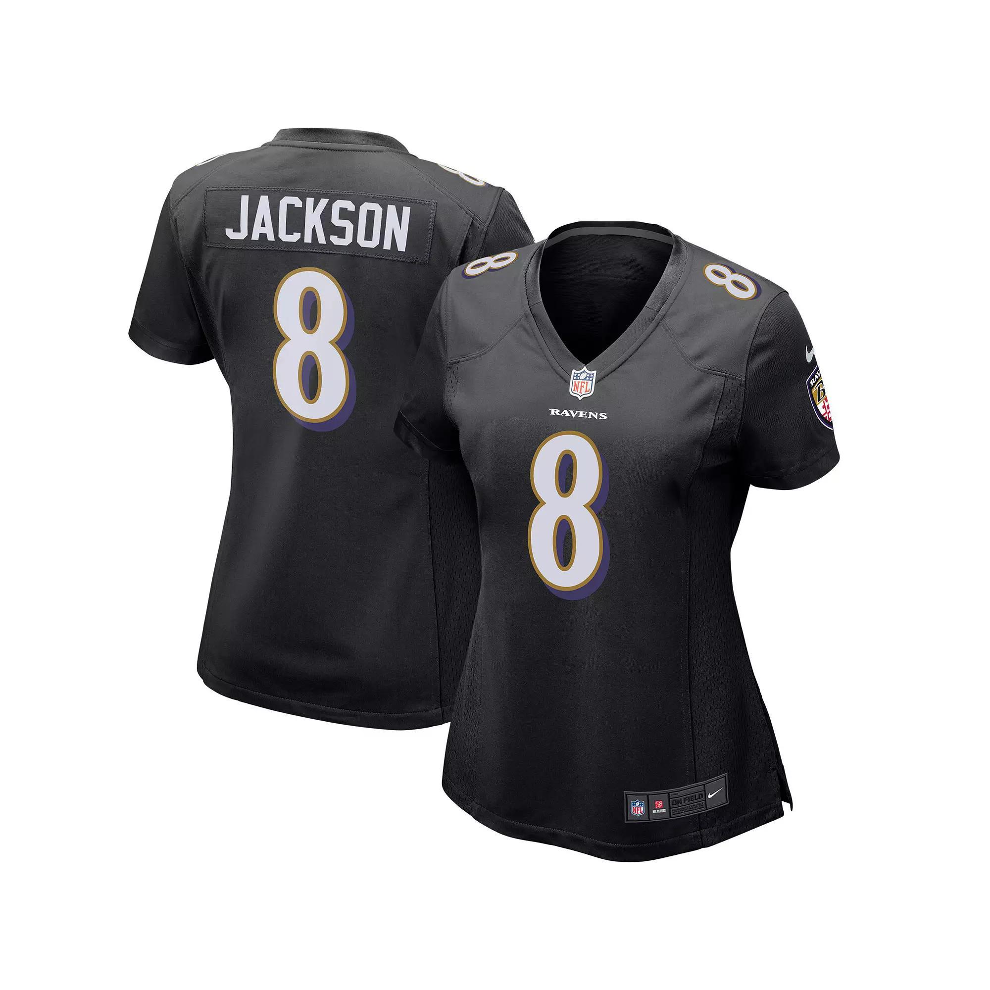 Women's Nike Lamar Jackson Black Baltimore Ravens Game Event Jersey, Size: Small Product Image