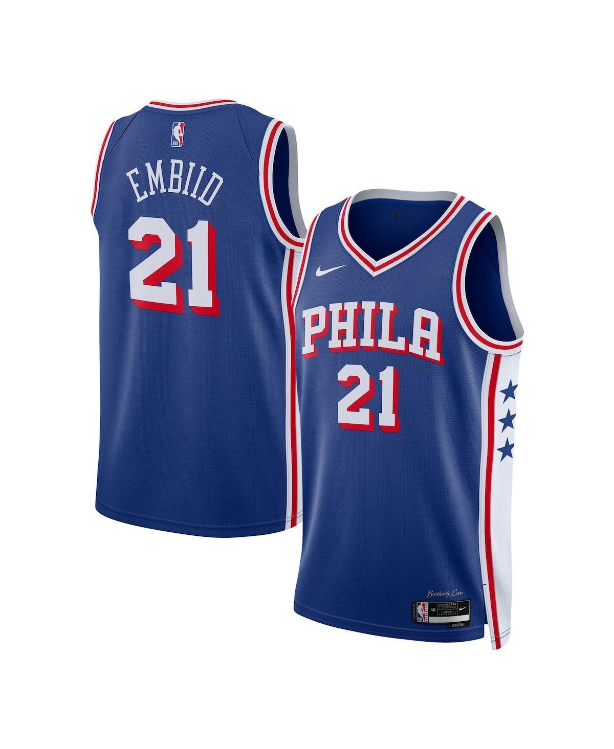 Joel Embiid Philadelphia 76ers 2023/24 Icon Edition Nike Men's Dri-FIT NBA Swingman Jersey Product Image