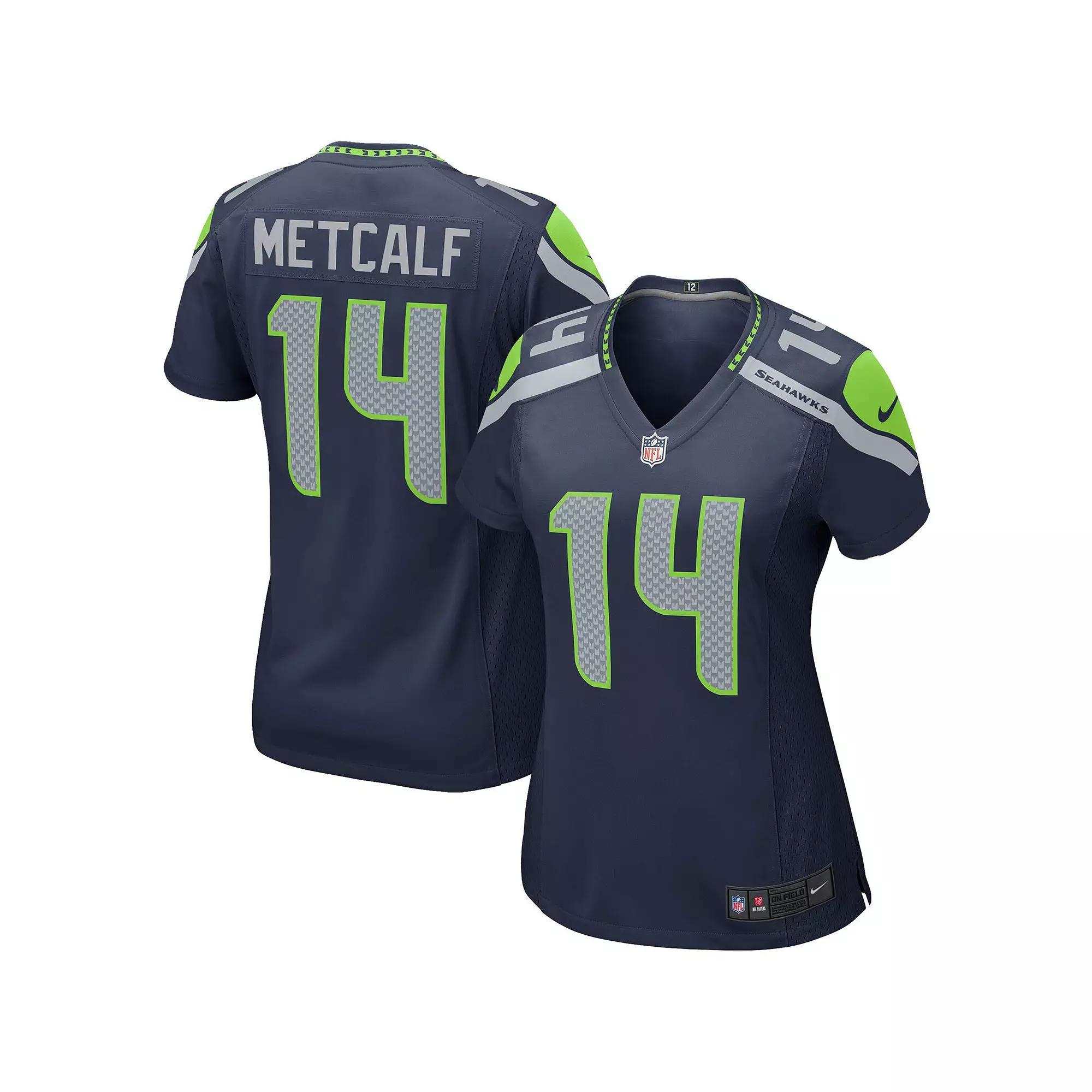 Women's Nike DK Metcalf College Navy Seattle Seahawks Game Player Jersey, Size: Small, Blue Product Image
