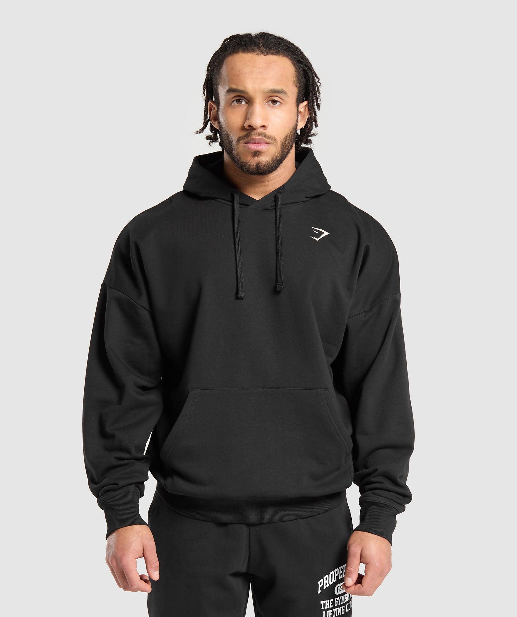 Gymshark Heavy Duty Apparel Hoodie - Black Male Product Image