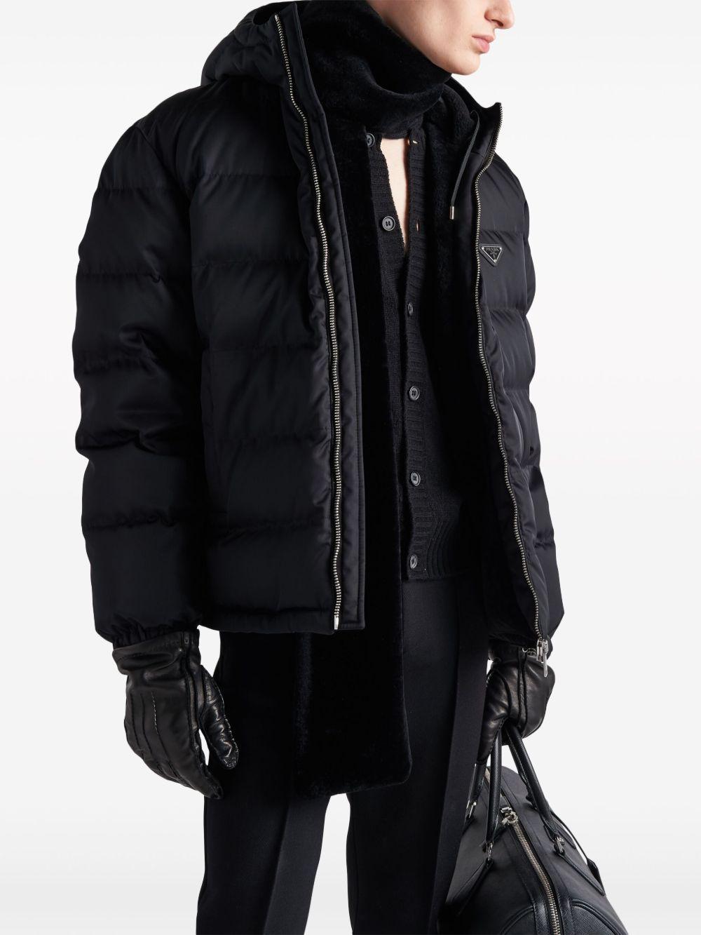 Re-Nylon cropped down jacket Product Image