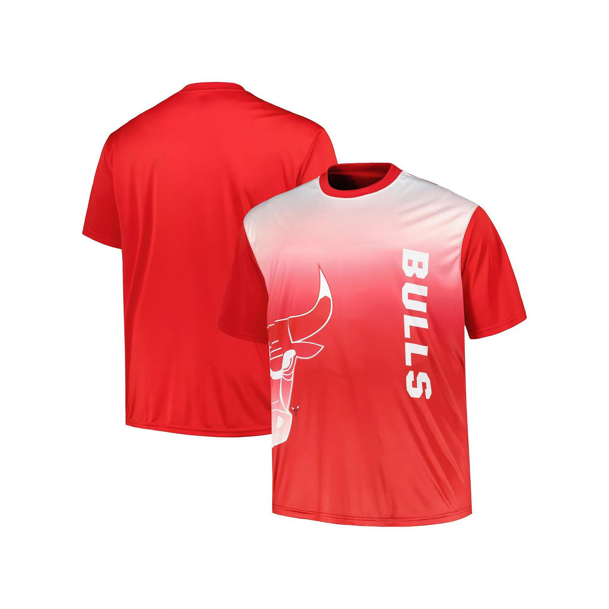 Men's Red Chicago Bulls Big & Tall Sublimated T-Shirt, Size: 2XLT Product Image