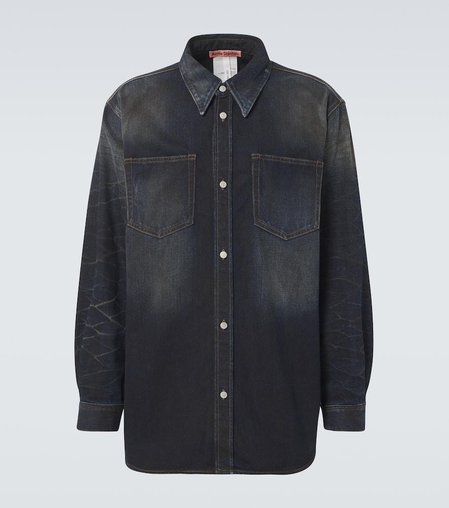 ACNE STUDIOS Karto Darkside Denim Shirt In Dark Blue Product Image