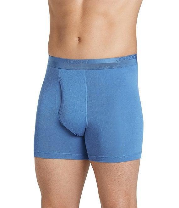 Jockey Signature Pima Cotton Mid-Rise Boxer Briefs 3-Pack Product Image