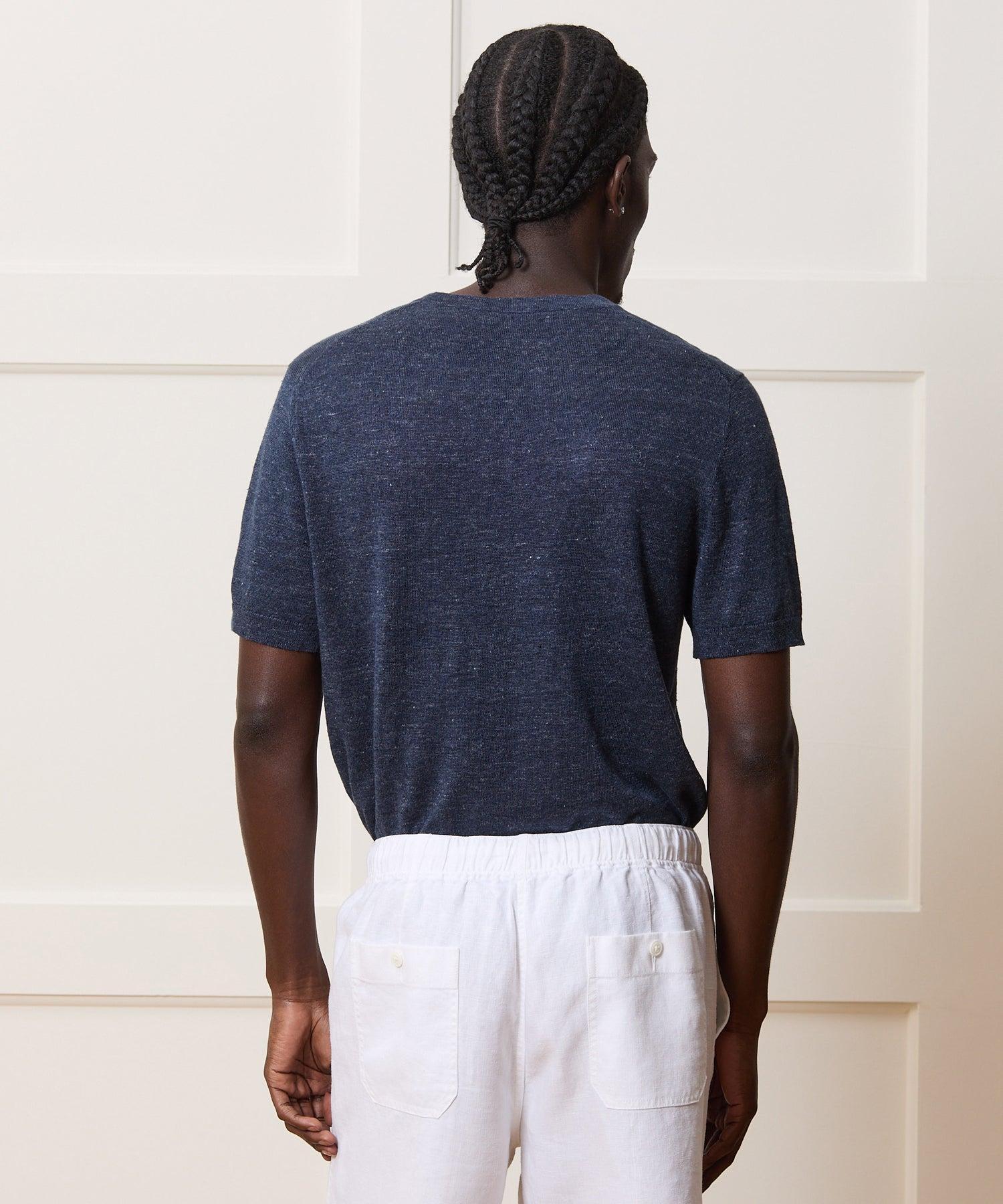 Relaxed Linen Sweater Tee Product Image