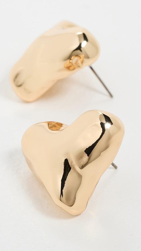 LELET NY Mara Heart Stud Earrings | Shopbop Product Image