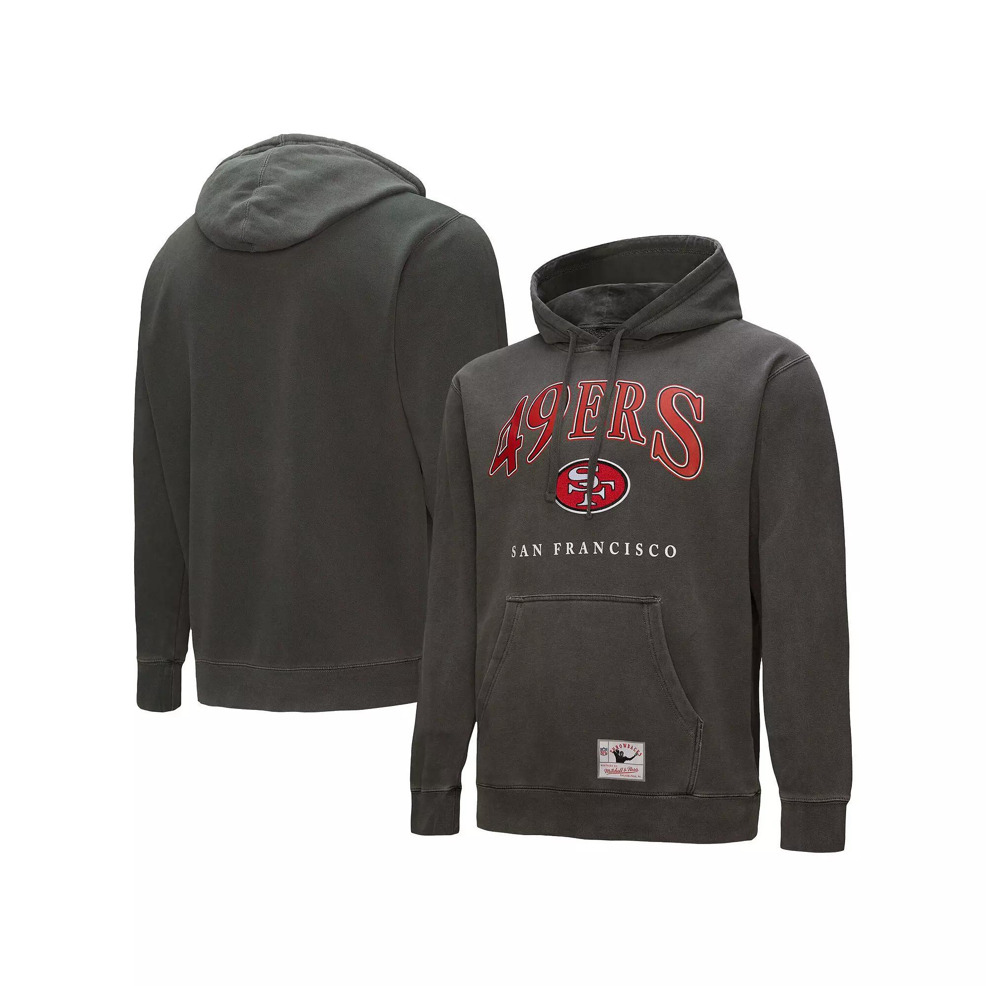 Men's Mitchell & Ness Gray San Francisco 49ers Slot Pullover Hoodie,  Product Image