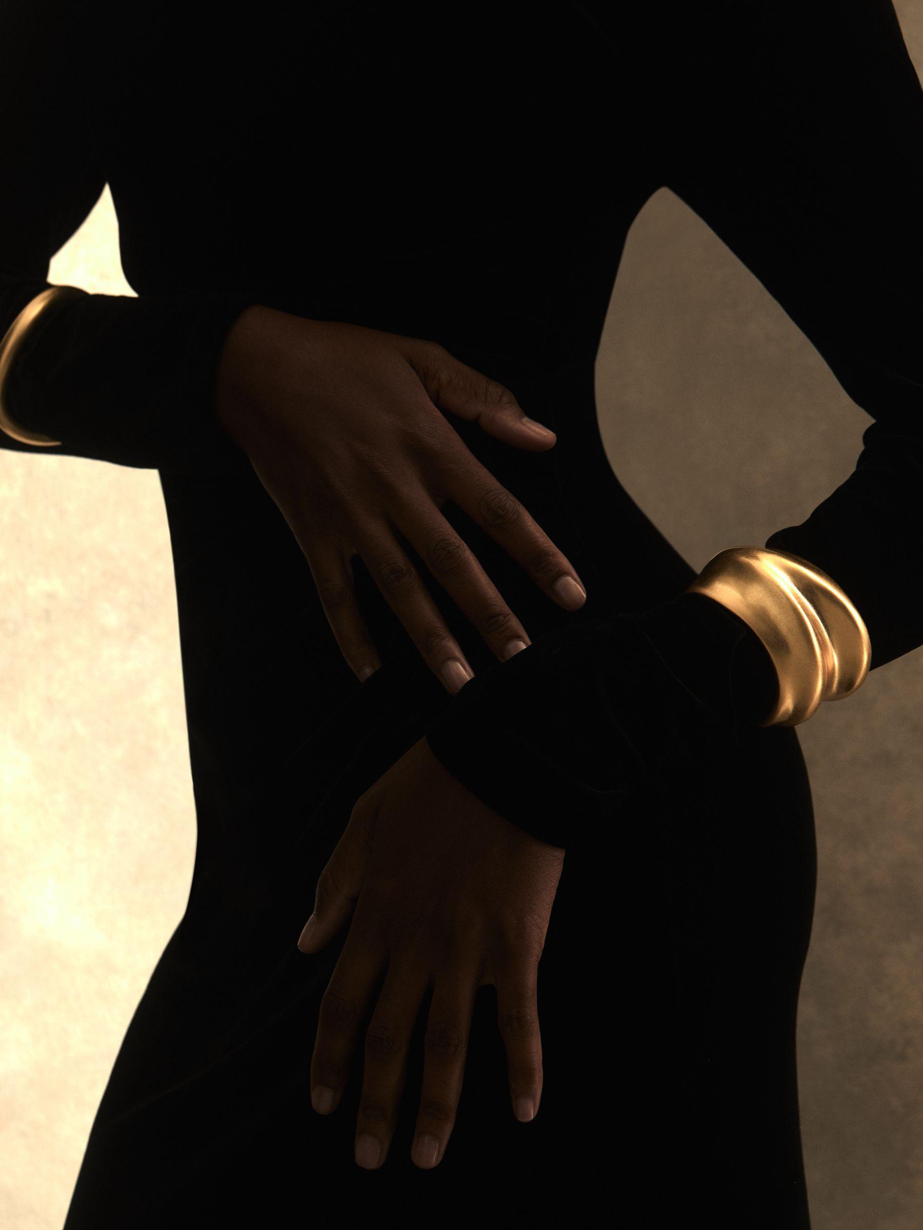Sculptural Cuff in Gold Tone Product Image
