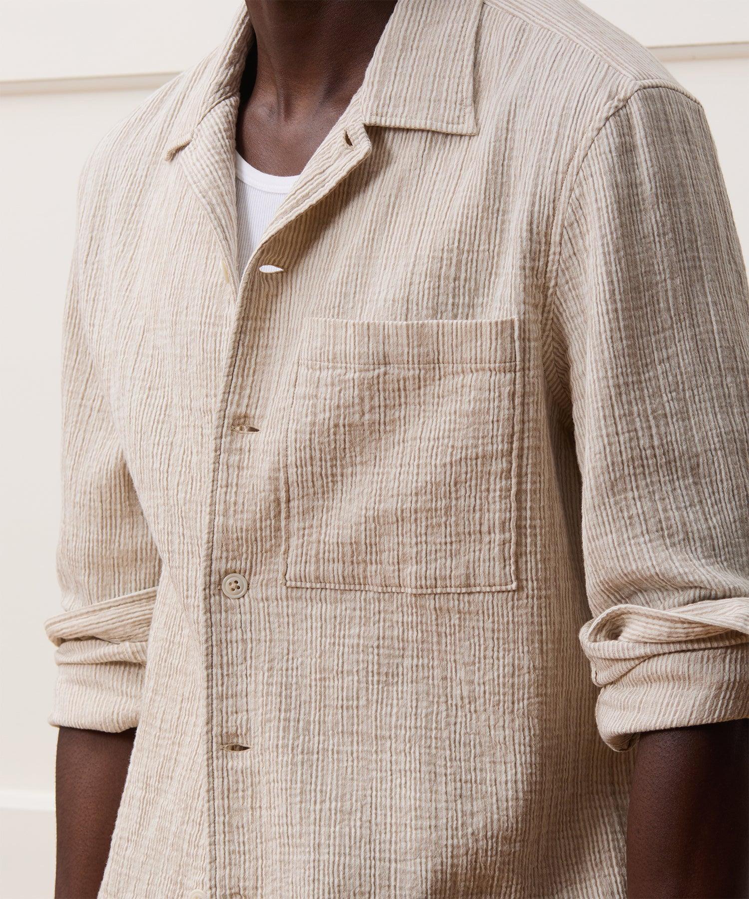 Cotton Double Cloth Gauze Overshirt Product Image