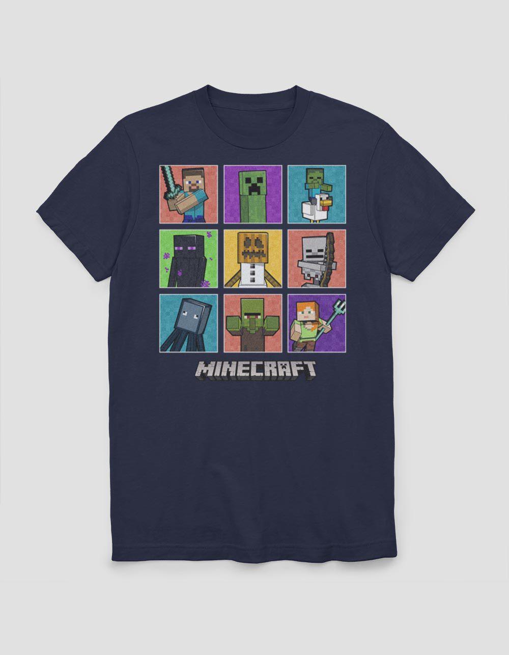 MINECRAFT Nine Character Box Up Tee Product Image