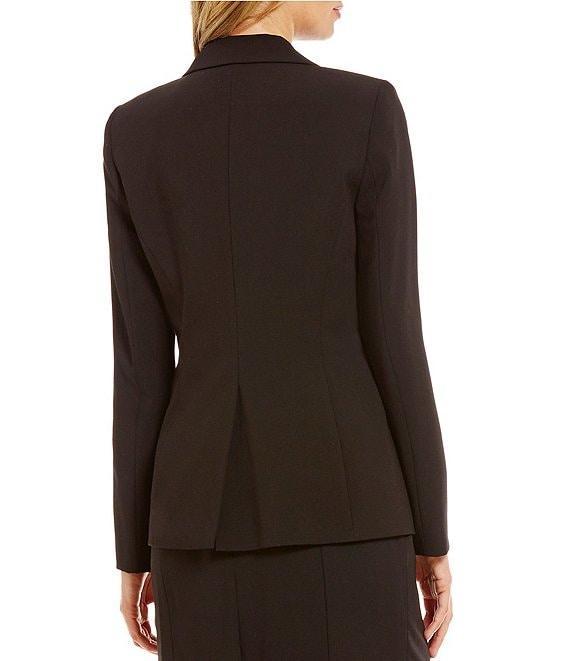 Calvin Klein Notch Lapel Long Sleeve One Button Jacket Product Image