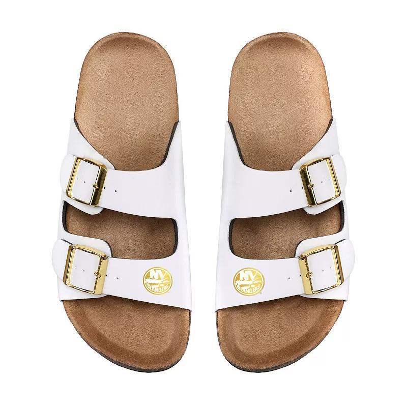 Womens FOCO Chicago Cubs Double-Buckle Sandals Product Image