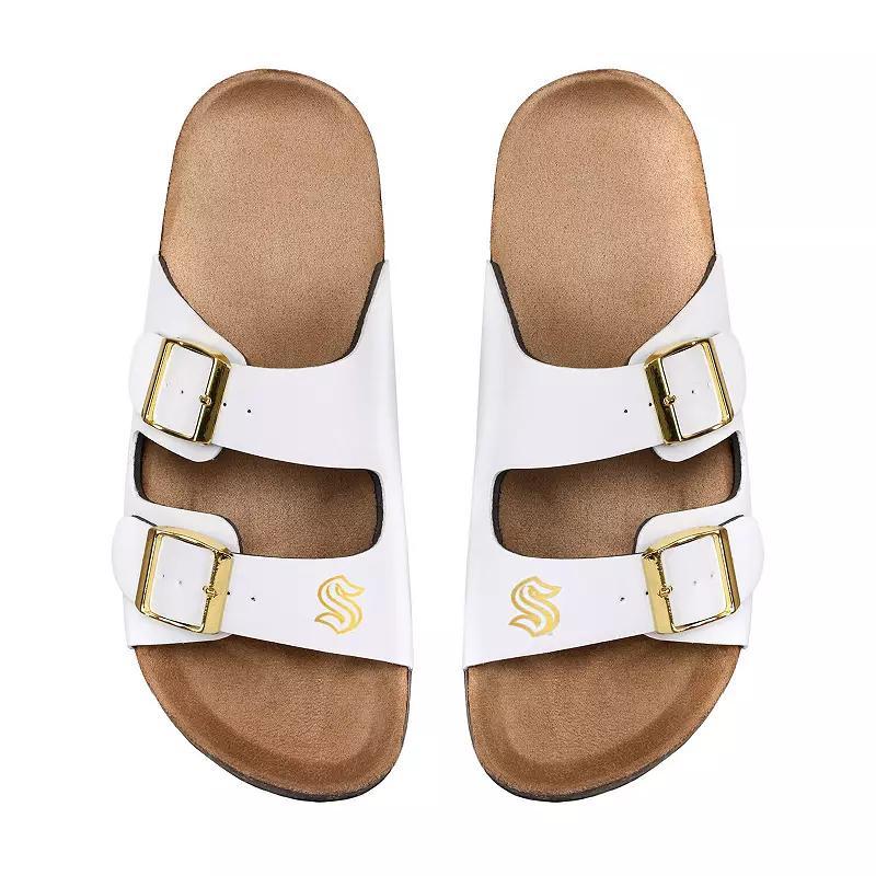 Womens FOCO Chicago Cubs Double-Buckle Sandals Product Image