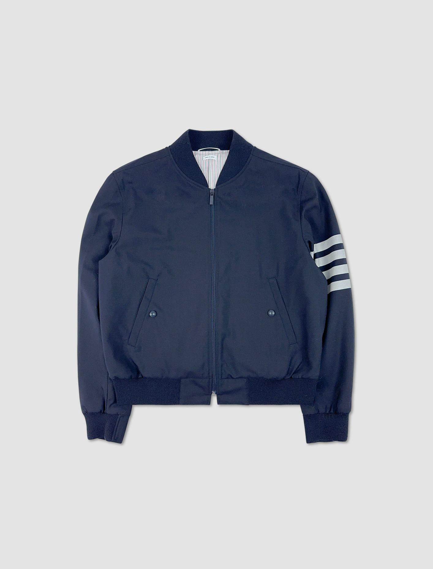 THOM BROWNE Giacca Blouson In Navy Product Image