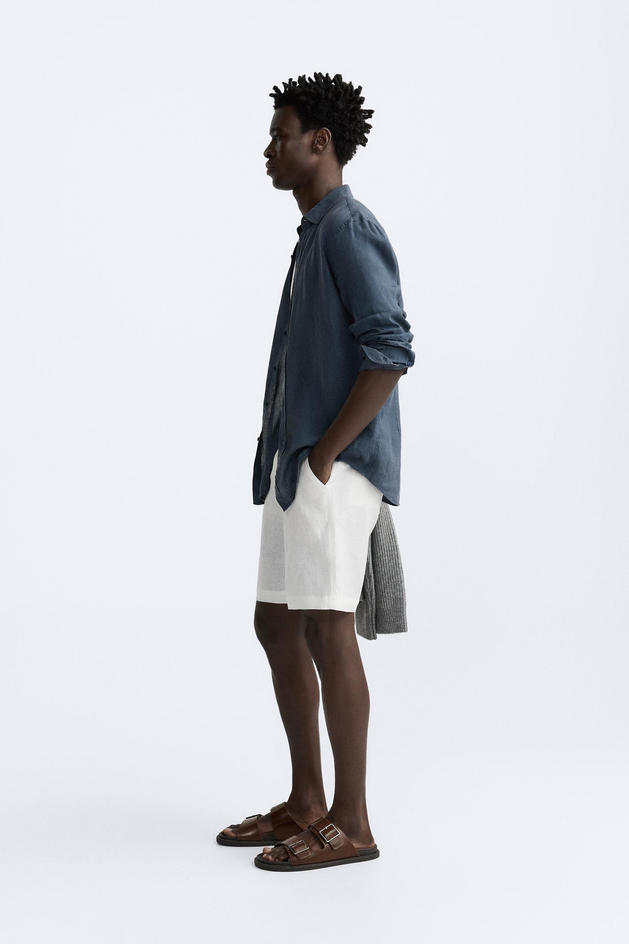 100% LINEN SHORTS Product Image