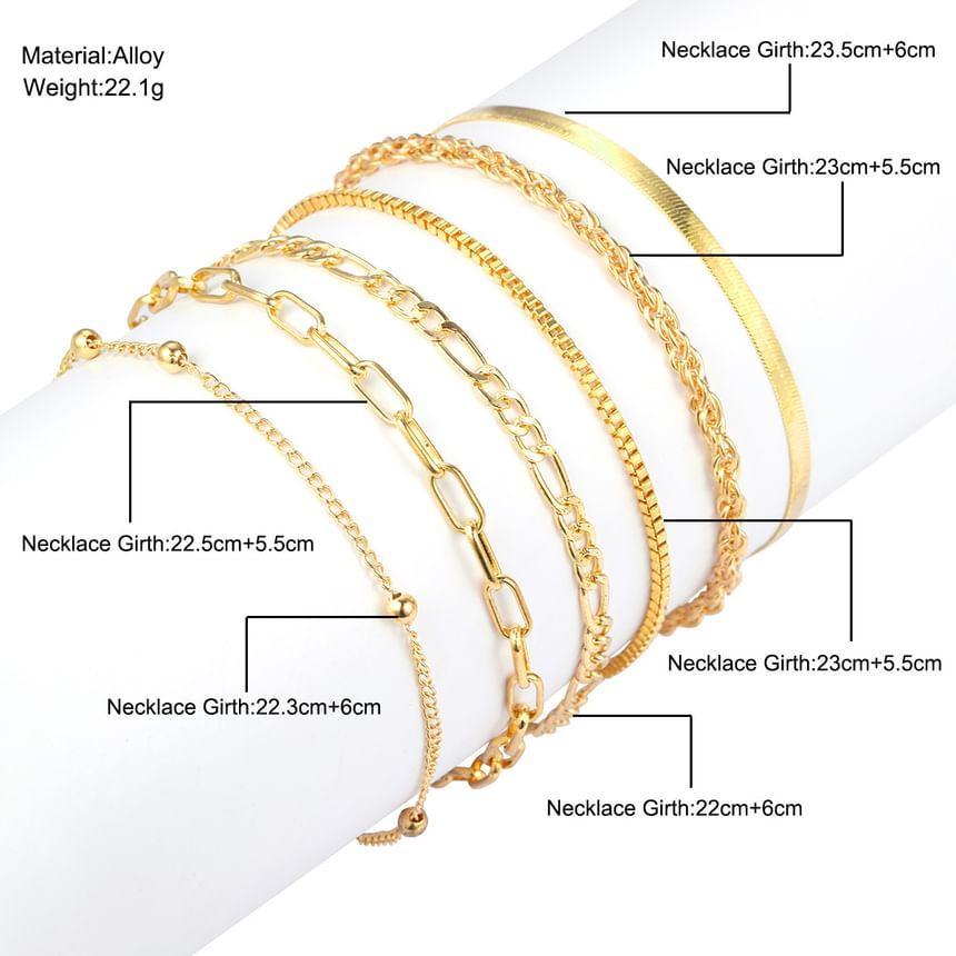 Metallic Anklet Set Product Image