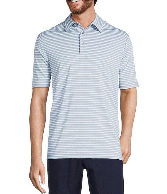 Roundtree & Yorke Performance Multi Stripe Polo Shirt Product Image