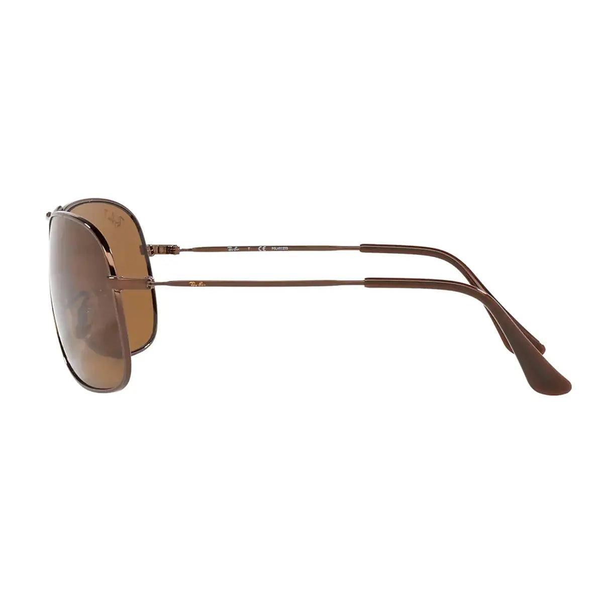 Ray-Ban Men's Polarized Aviator Sunglasses RB3267 Brown Product Image