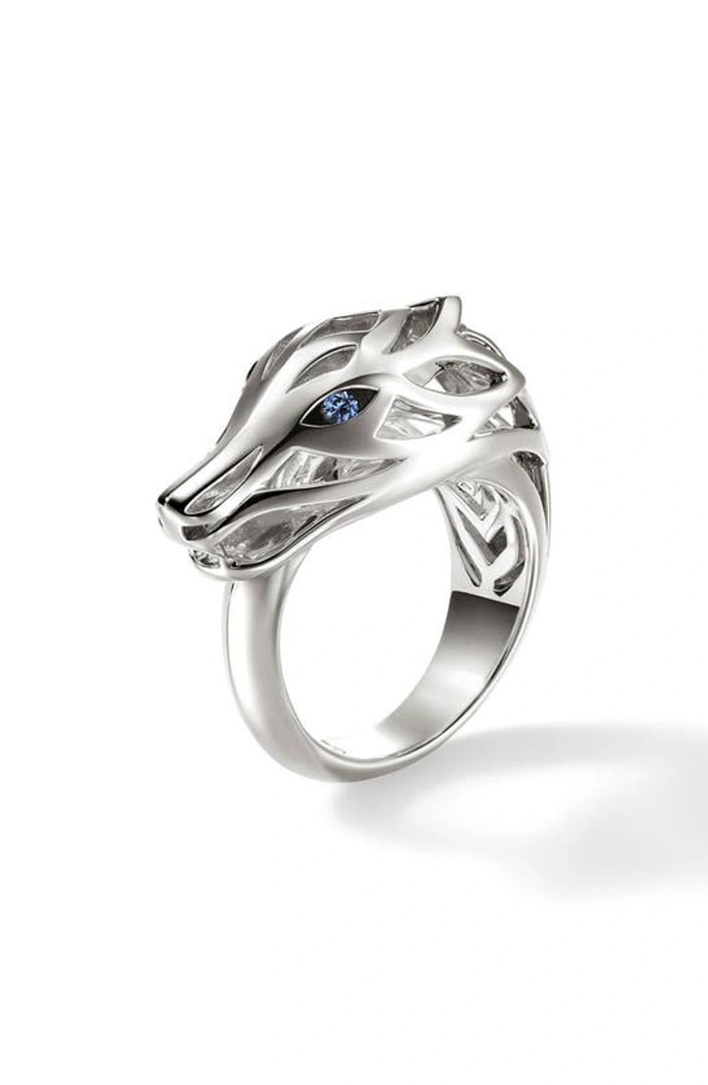 JOHN HARDY Naga Sapphire Ring In Silver Product Image