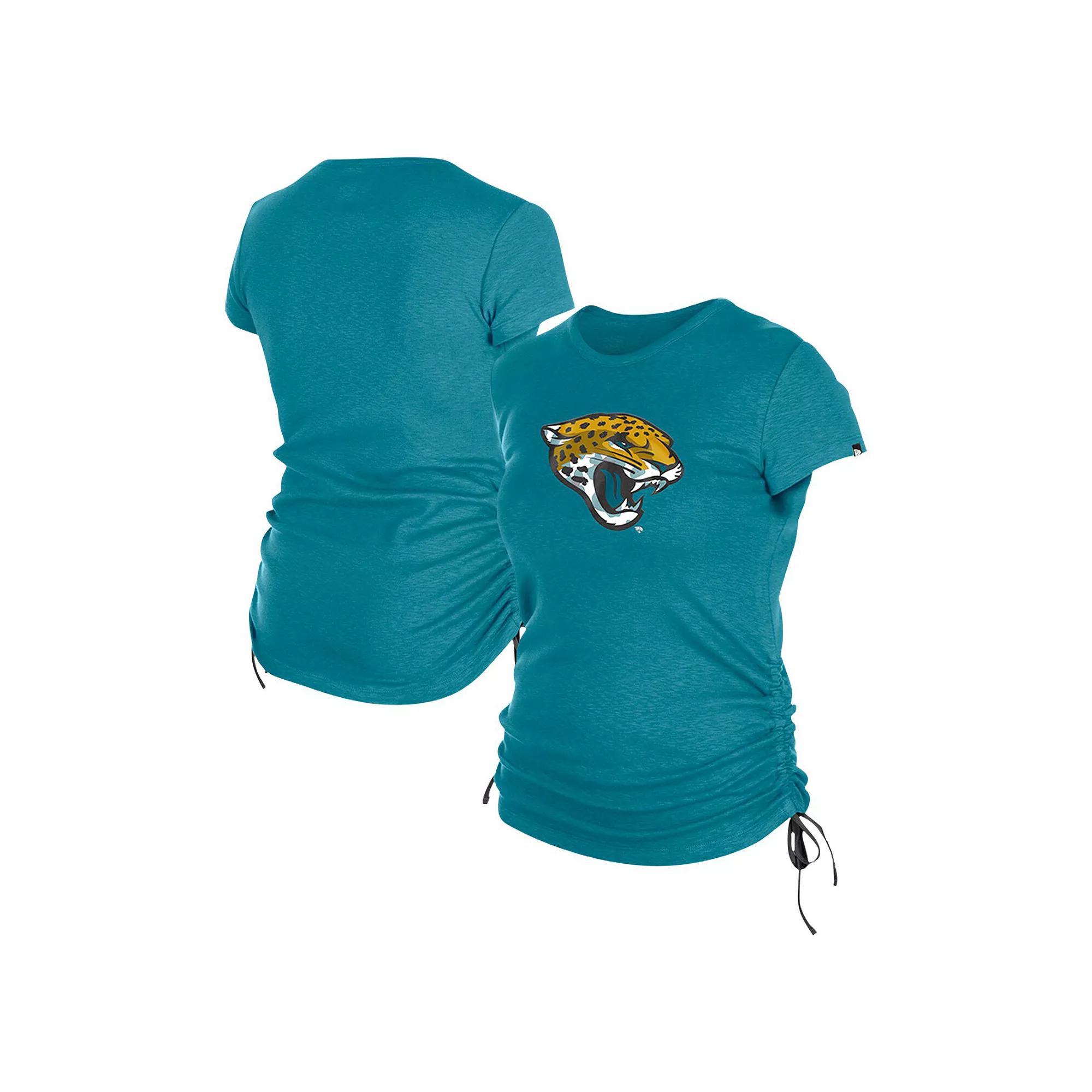 Women's New Era Navy Denver Broncos Ruched Side T-Shirt,  Product Image