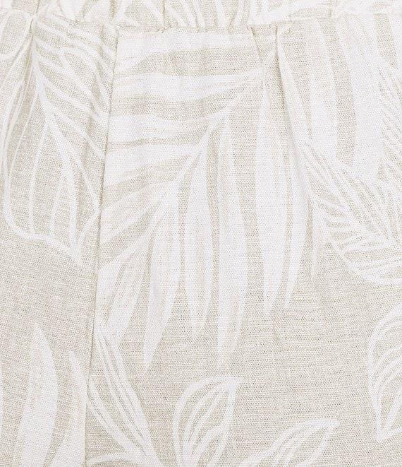 Investments Natural Palm Pull-On Straight Leg Ankle Pants Product Image