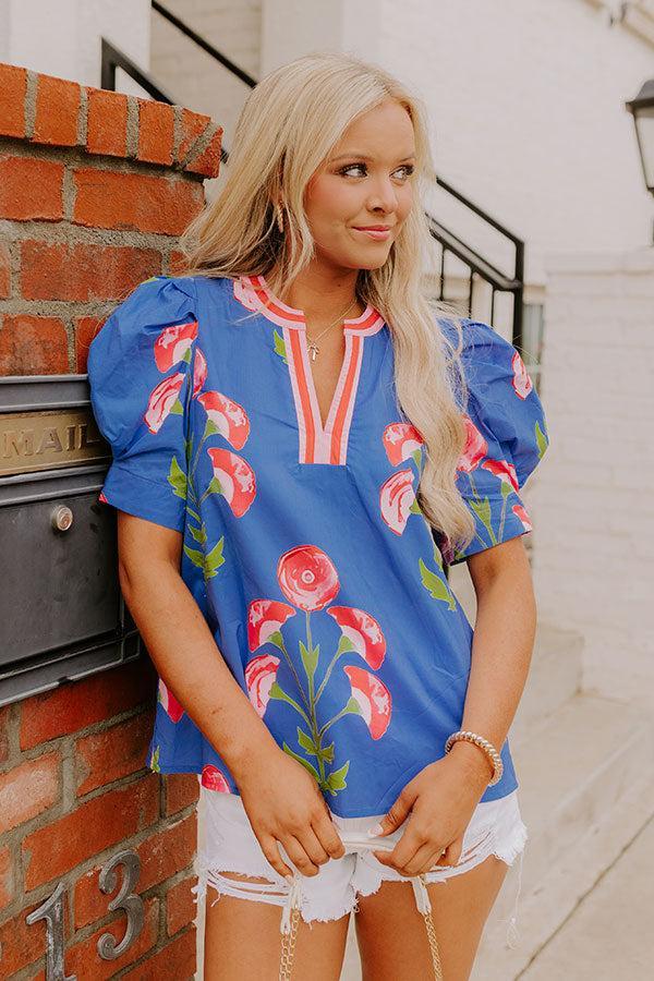 Tulip Picking Floral Top Product Image