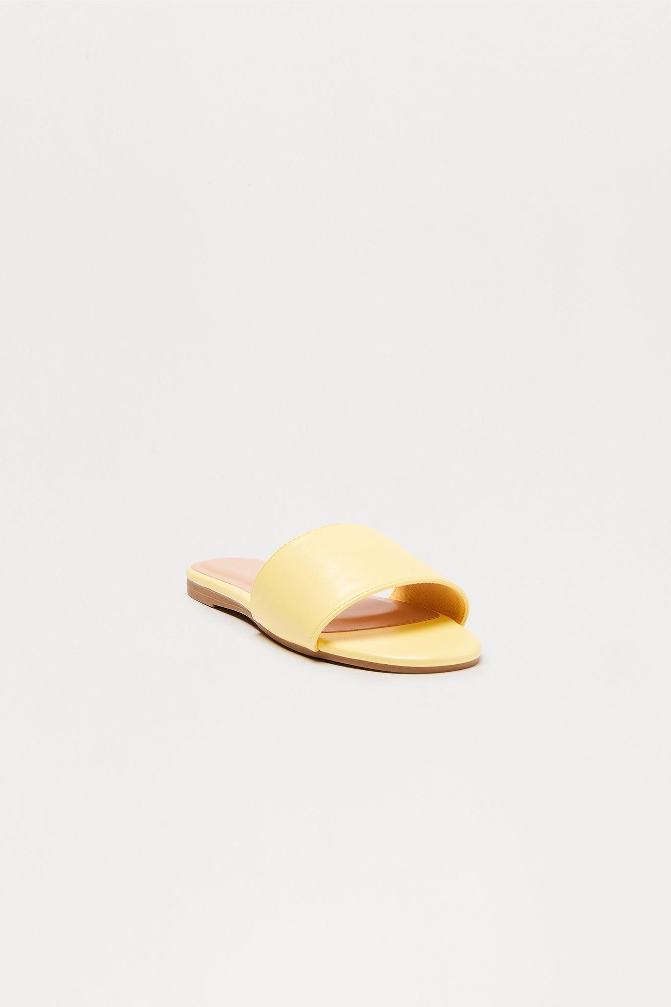 Jovan Slip On Sandals - Yellow Female Product Image