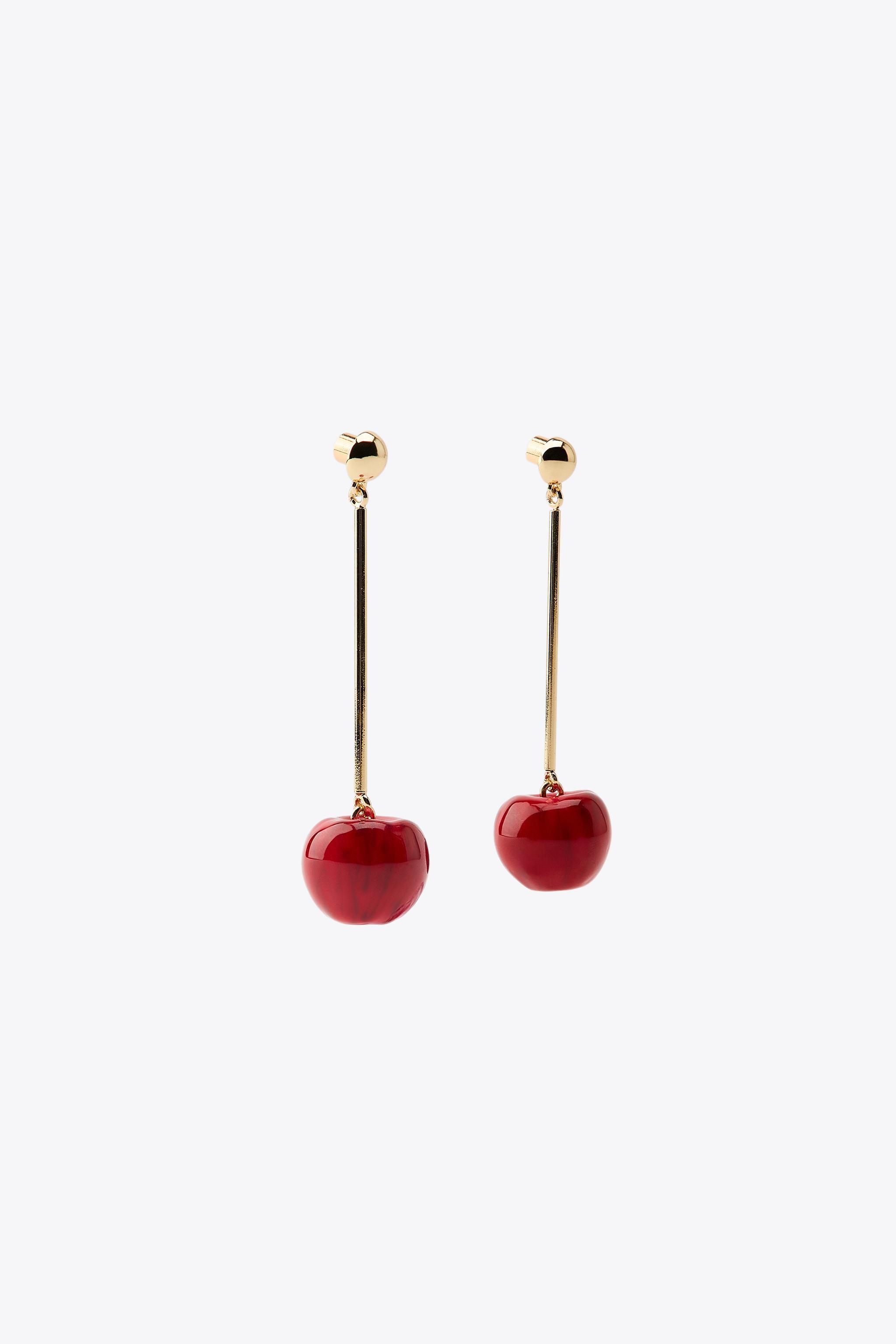 METAL CHERRY EARRINGS Product Image