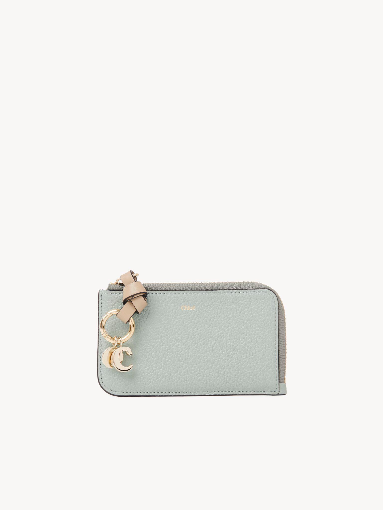 Alphabet wallet in grained leather Product Image