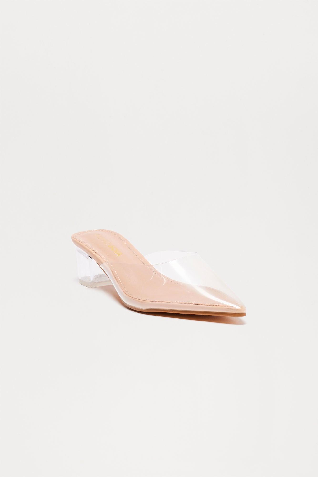 Elsa Clear Low Heel Pump - Nude Product Image